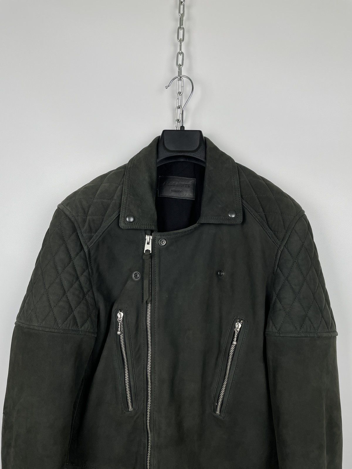 Allsaints AllSaints Kenji Biker Sheep Leather Jacket Size US M / EU 48-50 / 2 - 6 Thumbnail