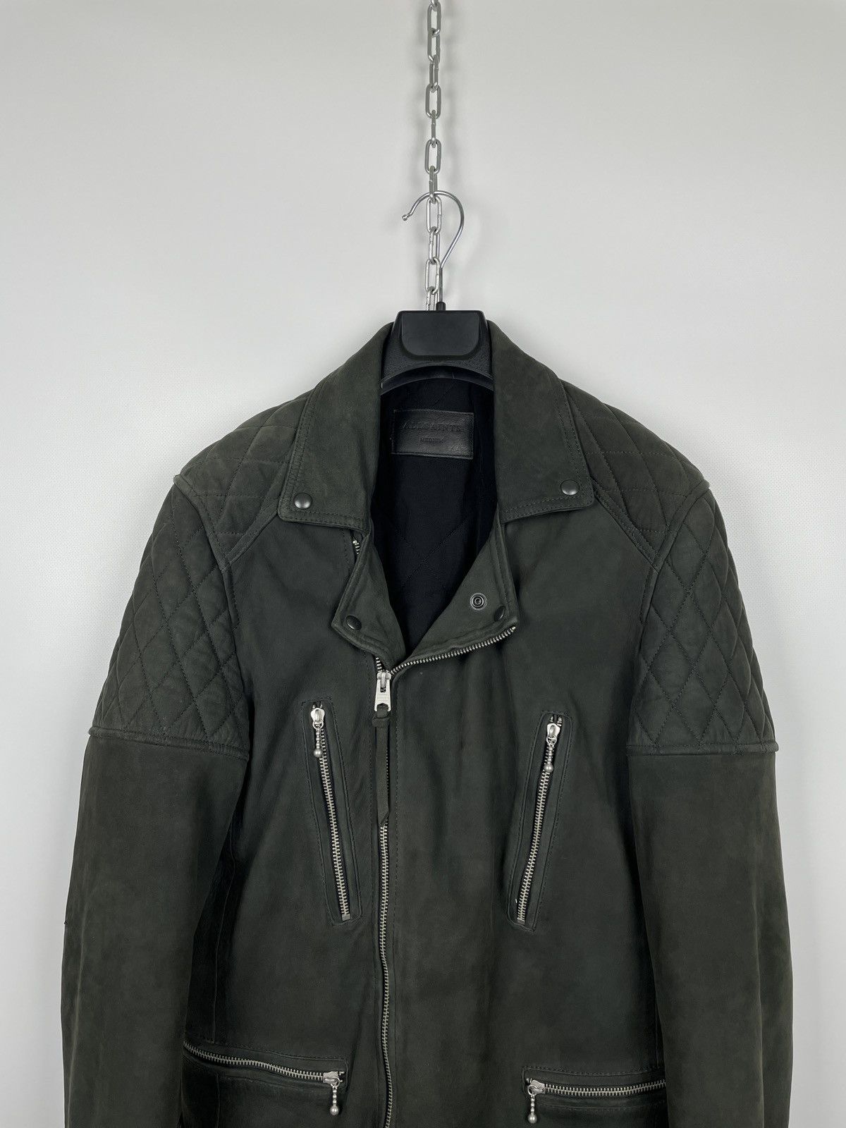 Allsaints AllSaints Kenji Biker Sheep Leather Jacket Size US M / EU 48-50 / 2 - 5 Thumbnail