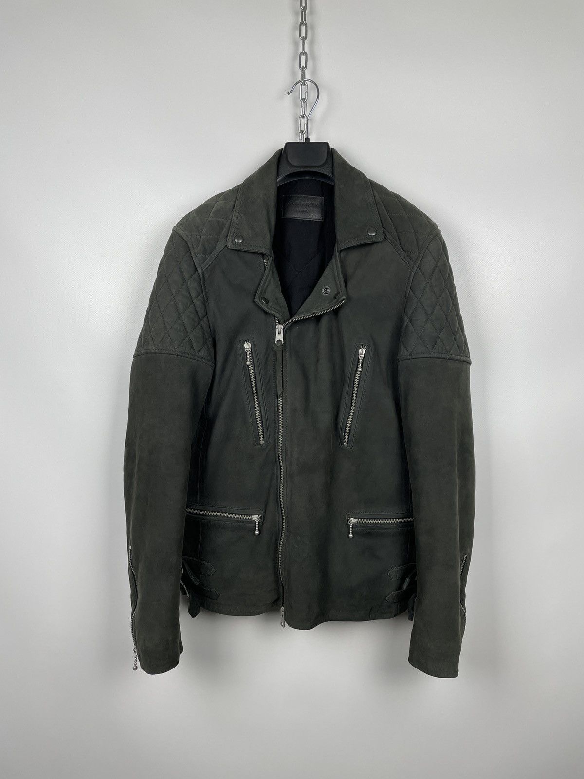 Allsaints AllSaints Kenji Biker Sheep Leather Jacket Size US M / EU 48-50 / 2 - 4 Thumbnail