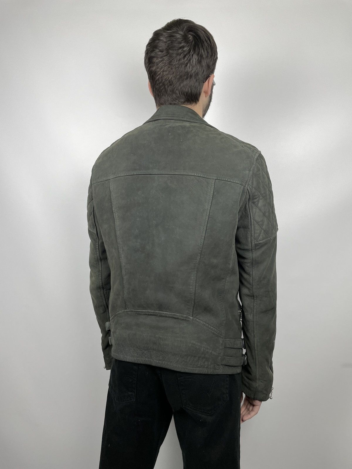 Allsaints AllSaints Kenji Biker Sheep Leather Jacket Size US M / EU 48-50 / 2 - 3 Thumbnail