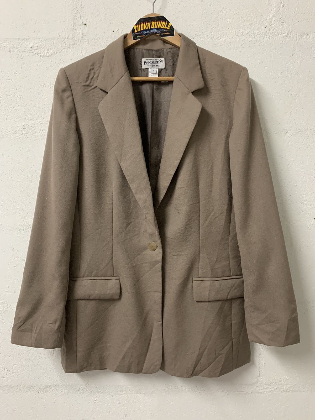 Japanese Brand × Pendleton × Vintage Pendleton Wool Blazer Size L / US 10 / IT 46 - 1 Thumbnail