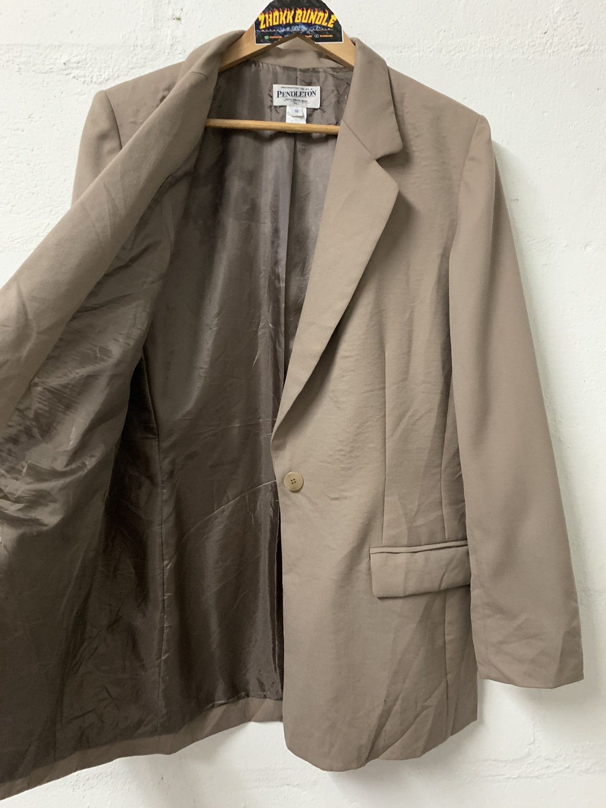Japanese Brand × Pendleton × Vintage Pendleton Wool Blazer Size L / US 10 / IT 46 - 3 Thumbnail