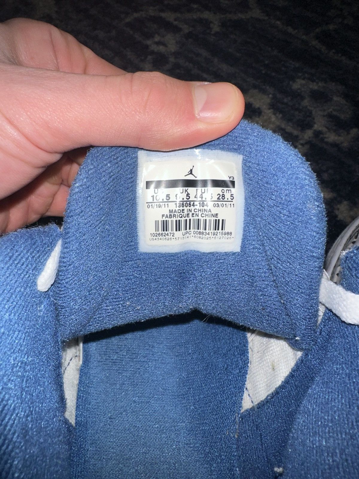 Jordan Brand Jordan retro 3 “True Blue” 2011 Size US 10.5 / EU 43-44 - 7 Thumbnail