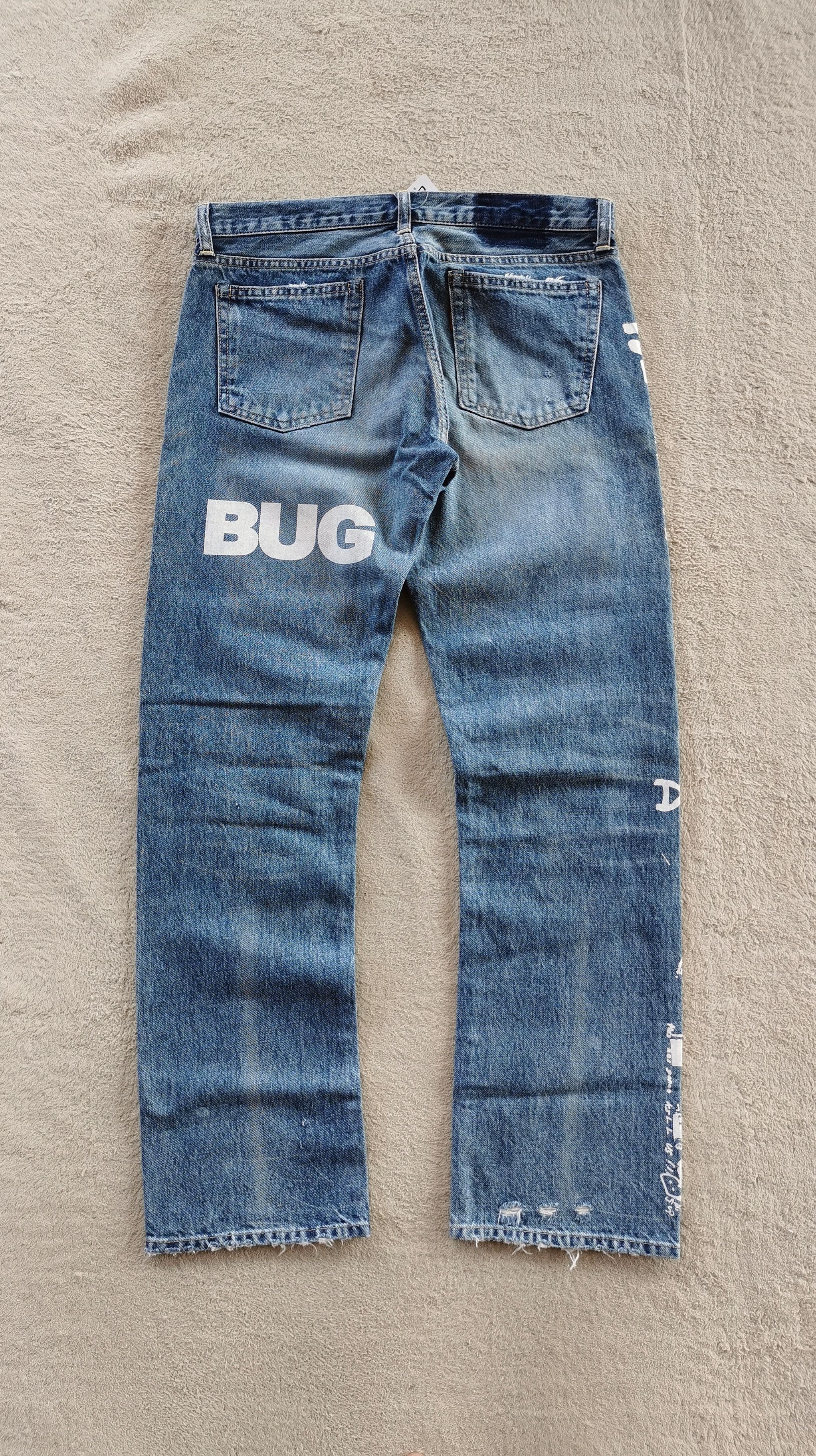 Japanese Brand RNA Inc Japan Junkie Business Paint Art Jeans Size US 32 / EU 48 - 9 Thumbnail