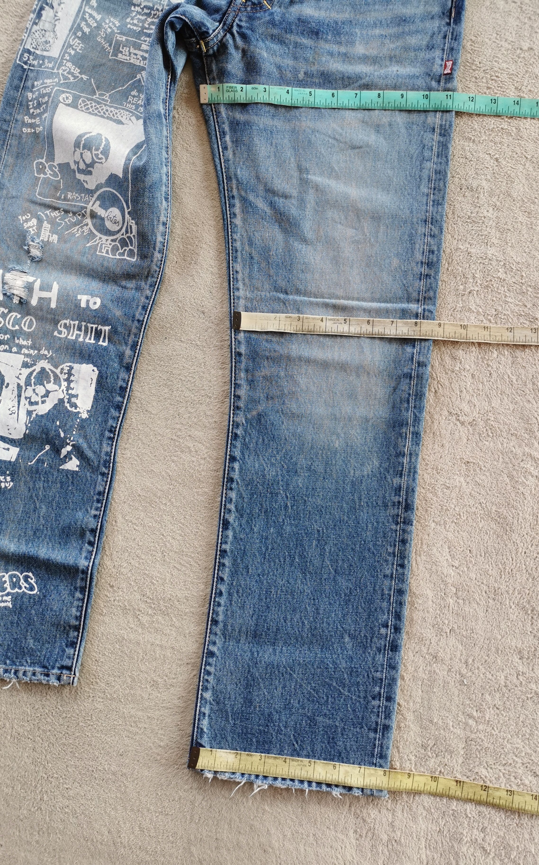 Japanese Brand RNA Inc Japan Junkie Business Paint Art Jeans Size US 32 / EU 48 - 11 Thumbnail