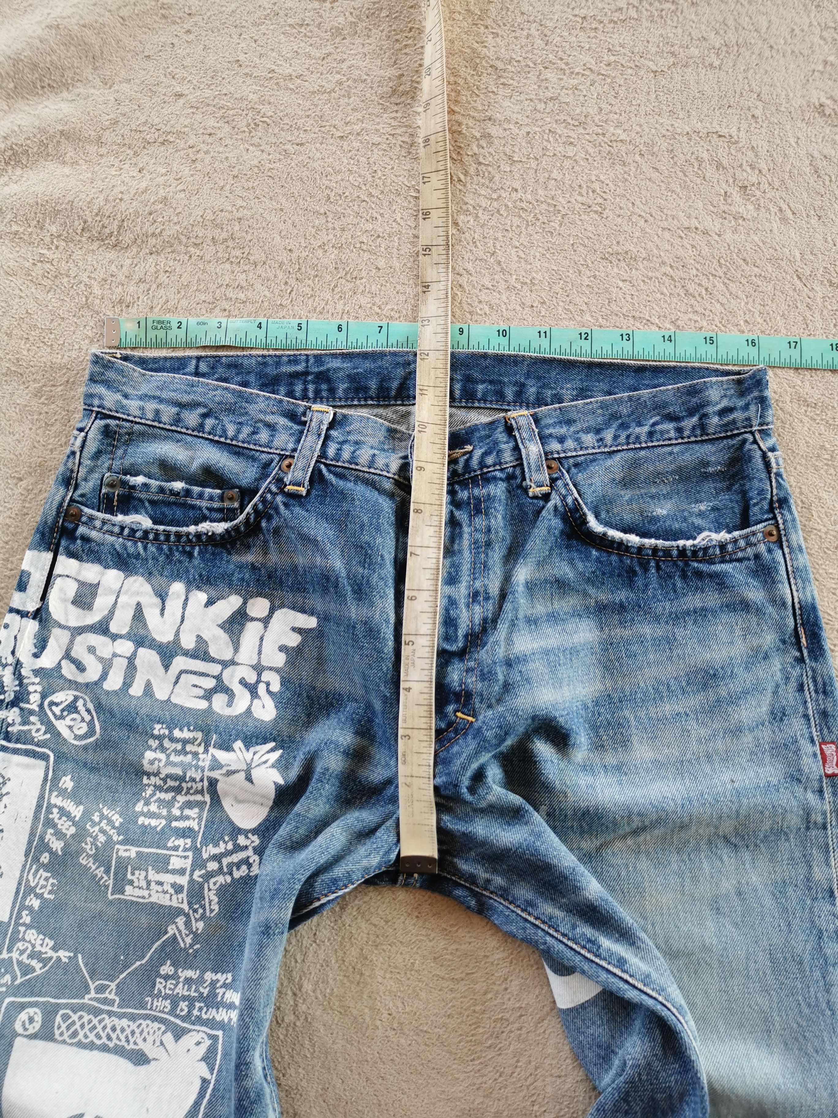 Japanese Brand RNA Inc Japan Junkie Business Paint Art Jeans Size US 32 / EU 48 - 10 Thumbnail