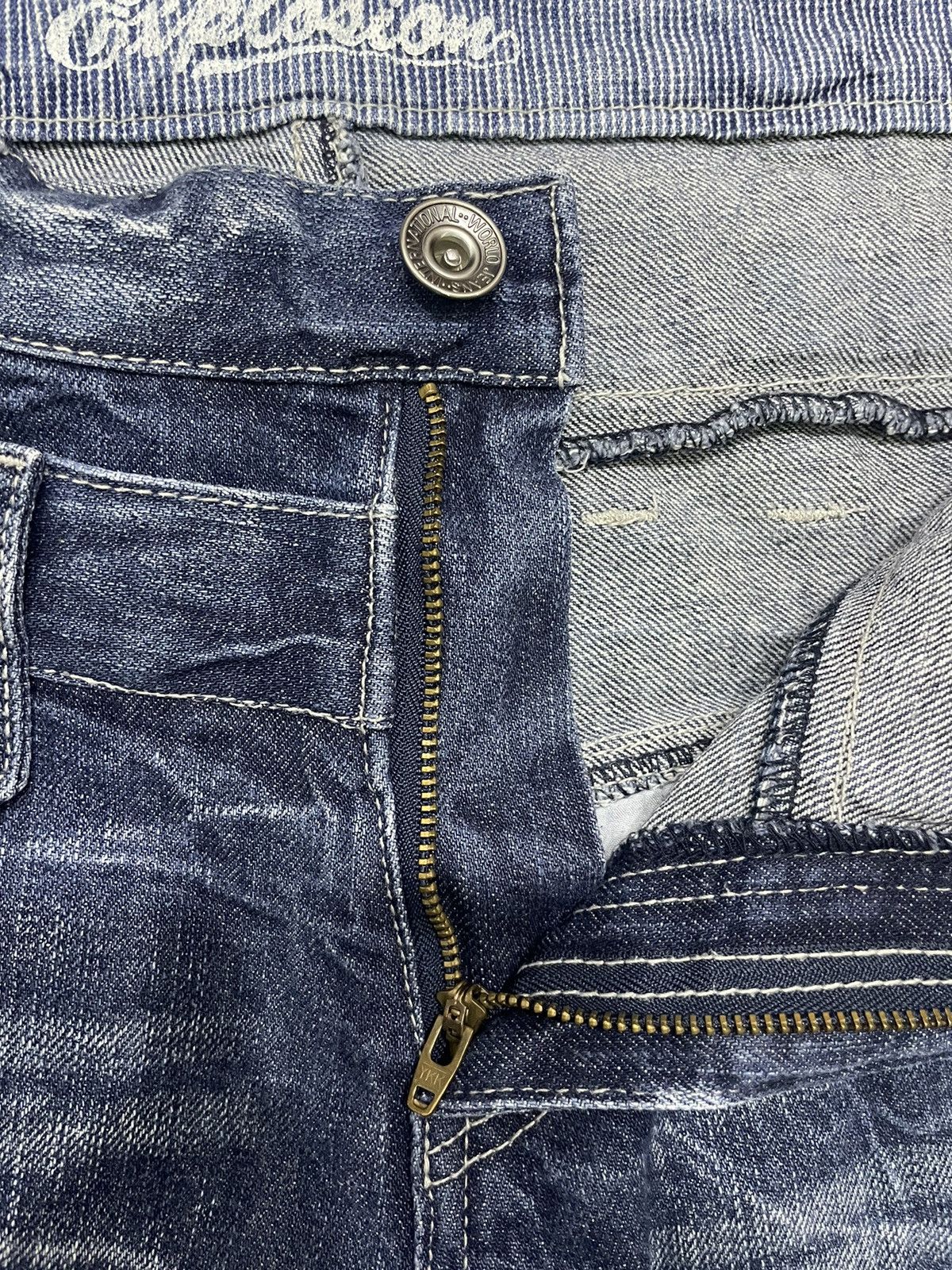 Japanese Brand RARE VINTAGE JAPANESE BRAND DOUBLE WAIST JEANS Size US 33 - 8 Thumbnail