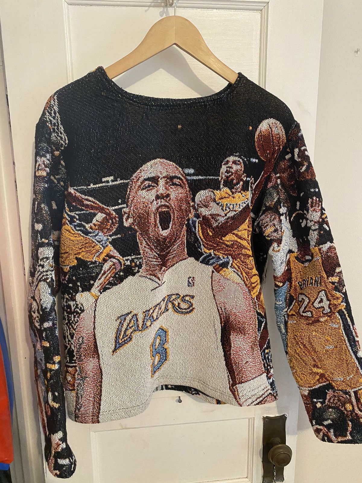 Custom Kobe tapestry sweater Grailed