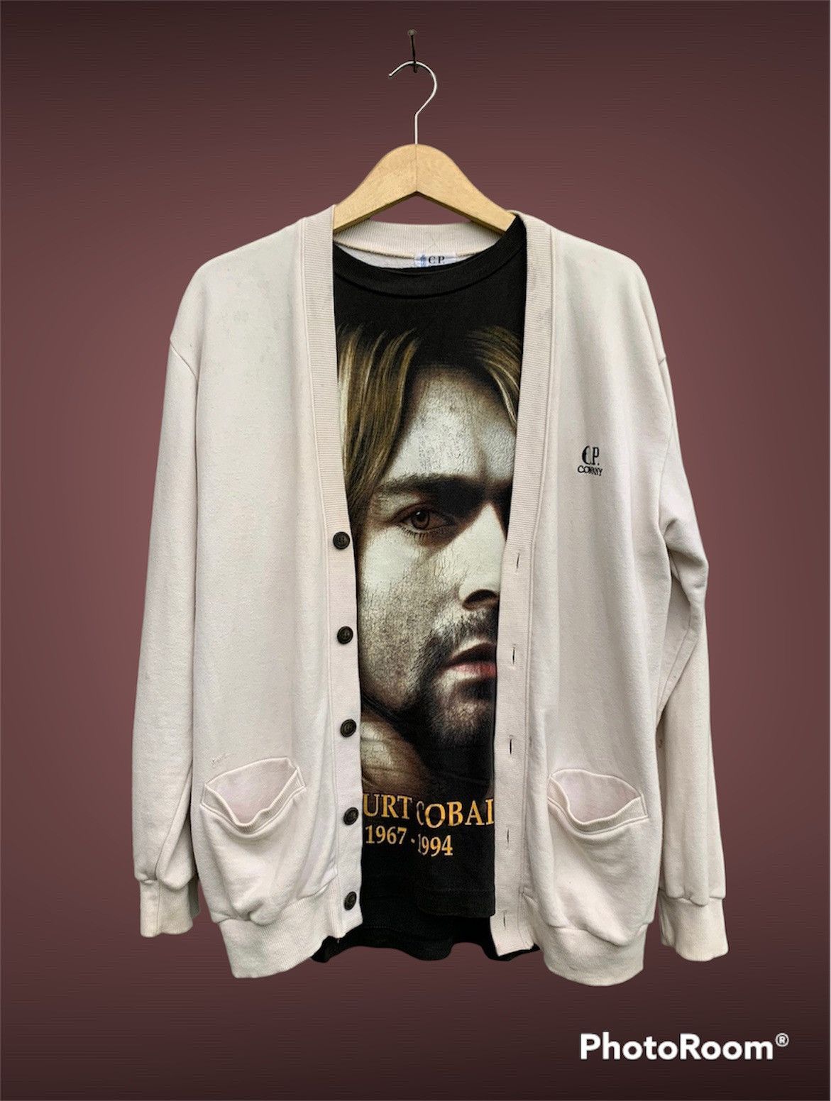 C.P. Company Vintage CP Company Cardigan Grunge Kurt Cobain Style Size US M / EU 48-50 / 2 - 1 Thumbnail