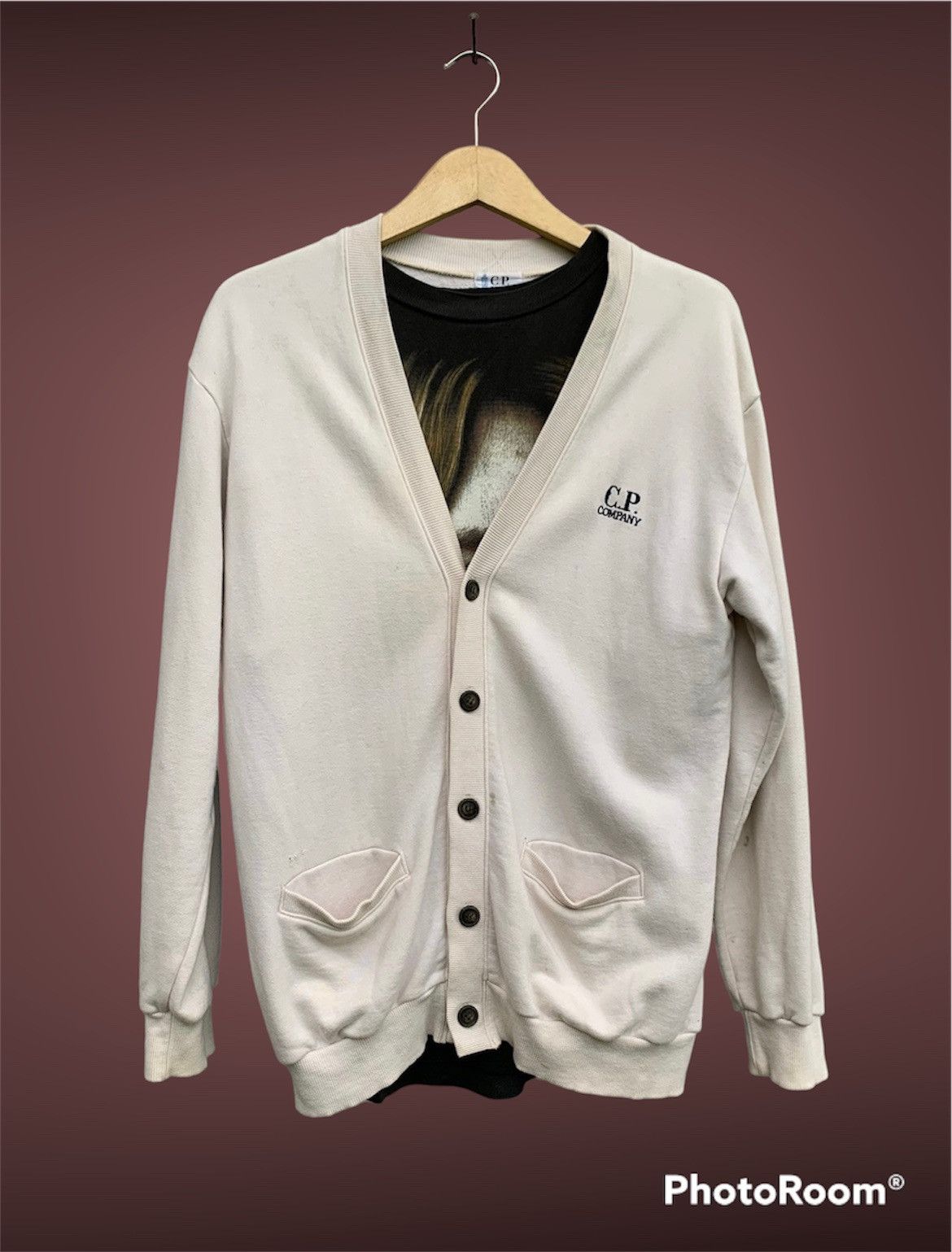 C.P. Company Vintage CP Company Cardigan Grunge Kurt Cobain Style Size US M / EU 48-50 / 2 - 2 Thumbnail