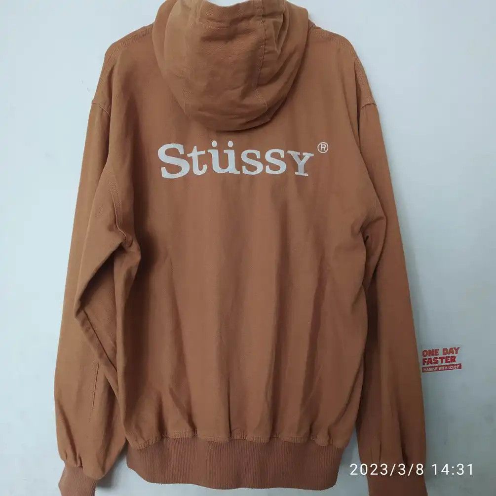 Stussy × Vintage 💥RARE ITEM💥 Stussy Brown Hoodie Jacket-Duck Parker Series Size US M / EU 48-50 / 2 - 5 Thumbnail