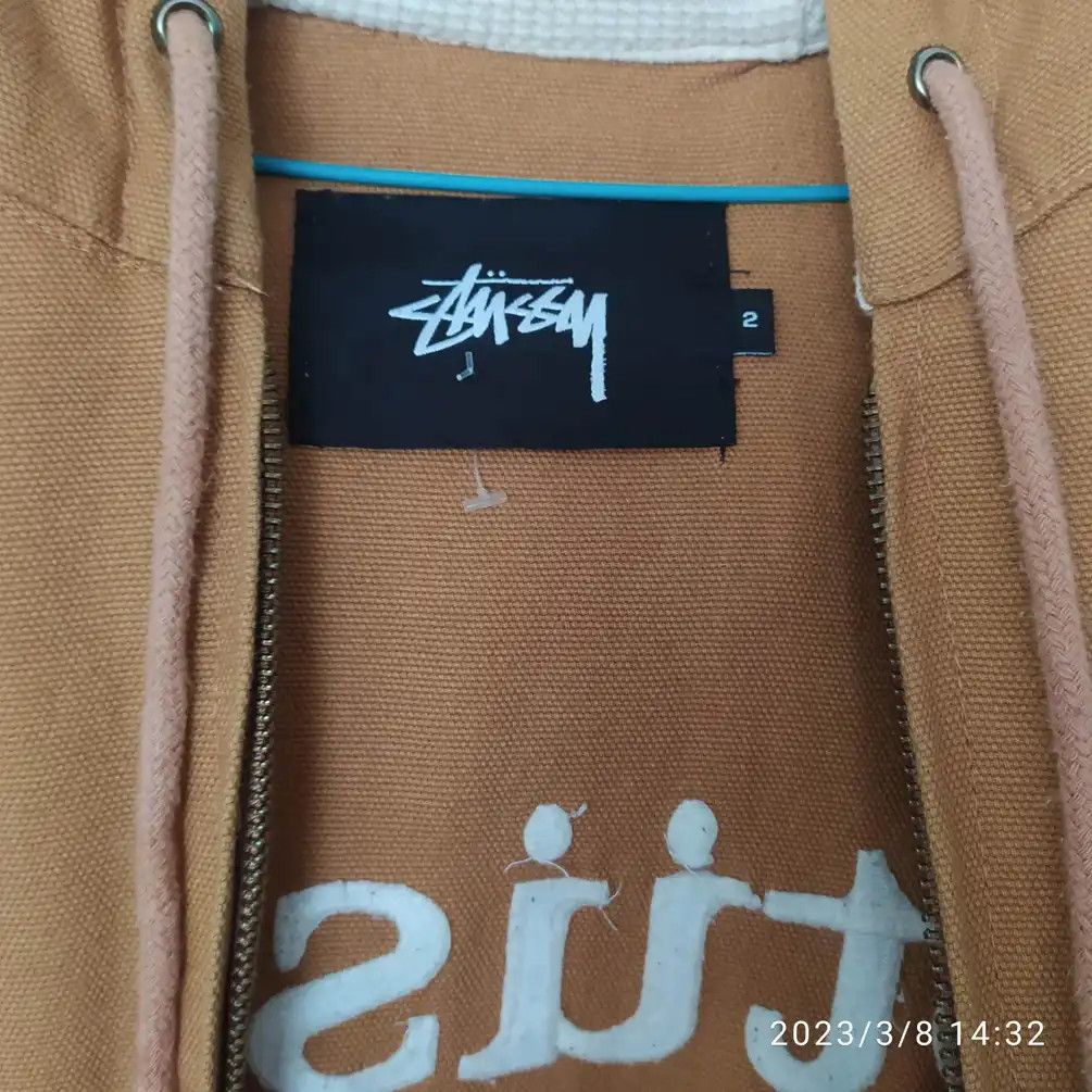 Stussy × Vintage 💥RARE ITEM💥 Stussy Brown Hoodie Jacket-Duck Parker Series Size US M / EU 48-50 / 2 - 4 Thumbnail