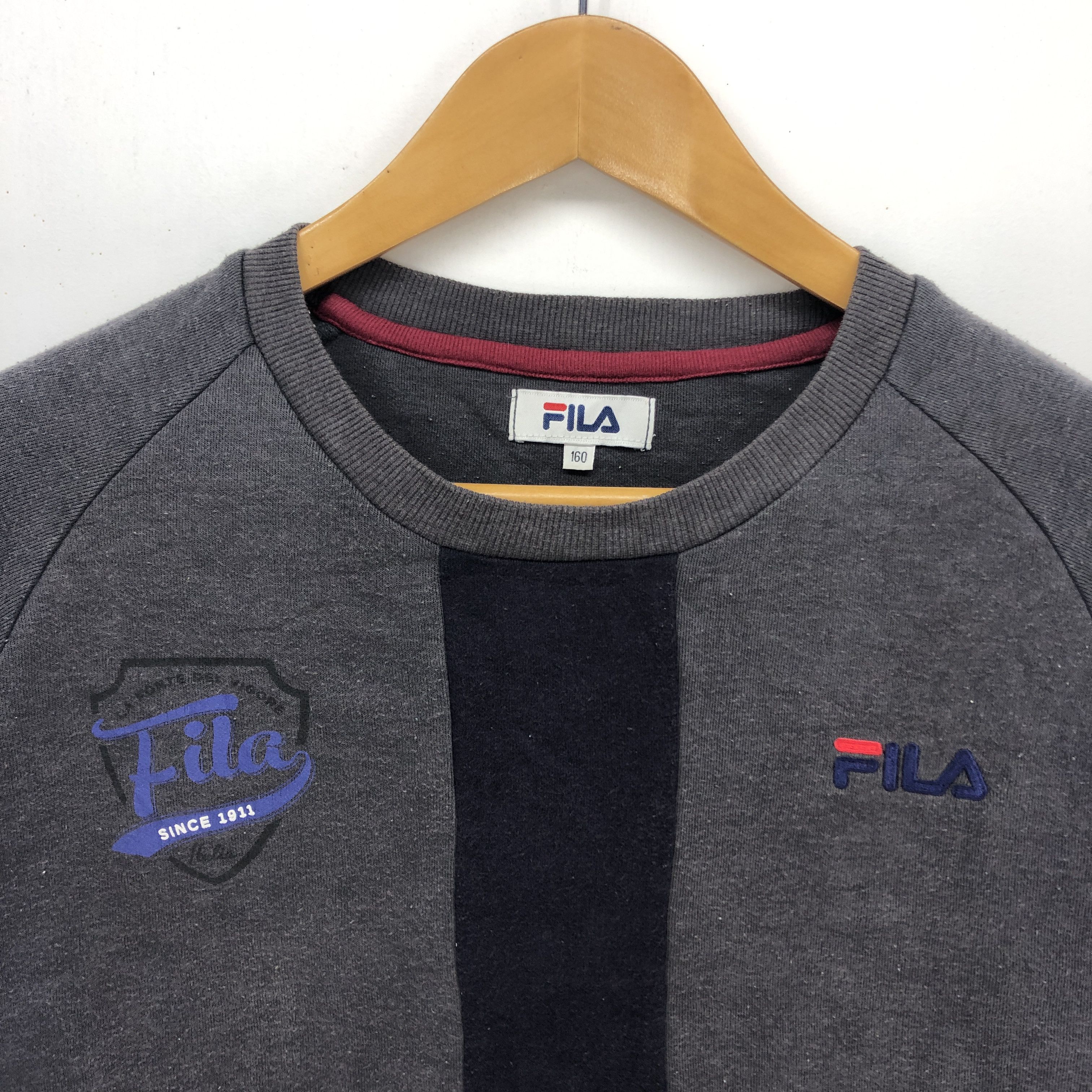 Fila FILA Stripe Crew Neck Sweatshirt #1145-40 Size S / US 4 / IT 40 - 2 Thumbnail