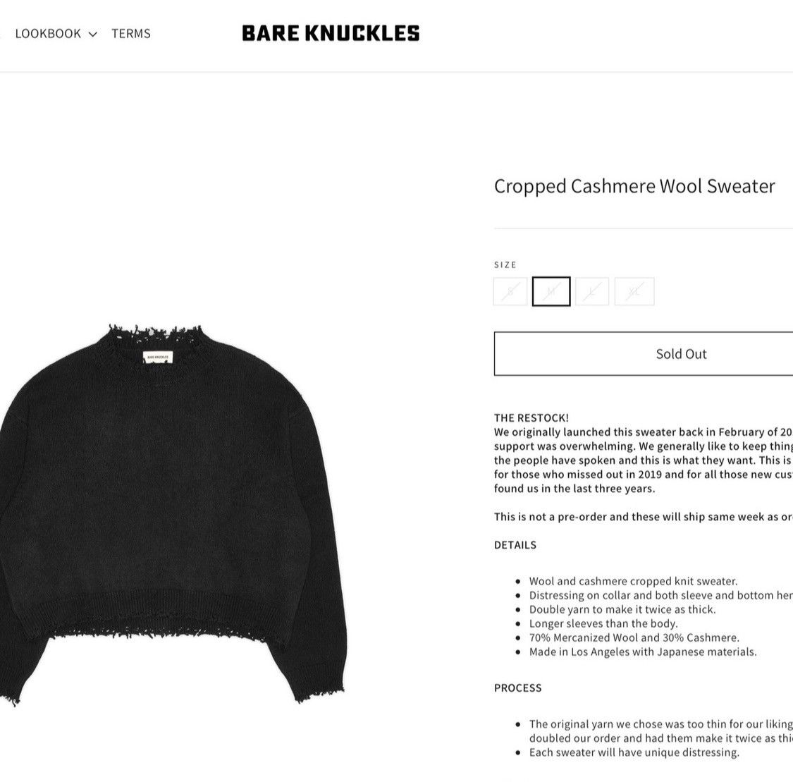 Take A Look About Bare Knuckles Sweater