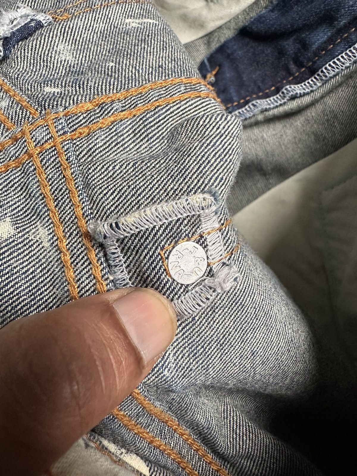 20471120 00's RNA Inc. trompe l'oeil punk jeans Size US 30 / EU 46 - 13 Thumbnail