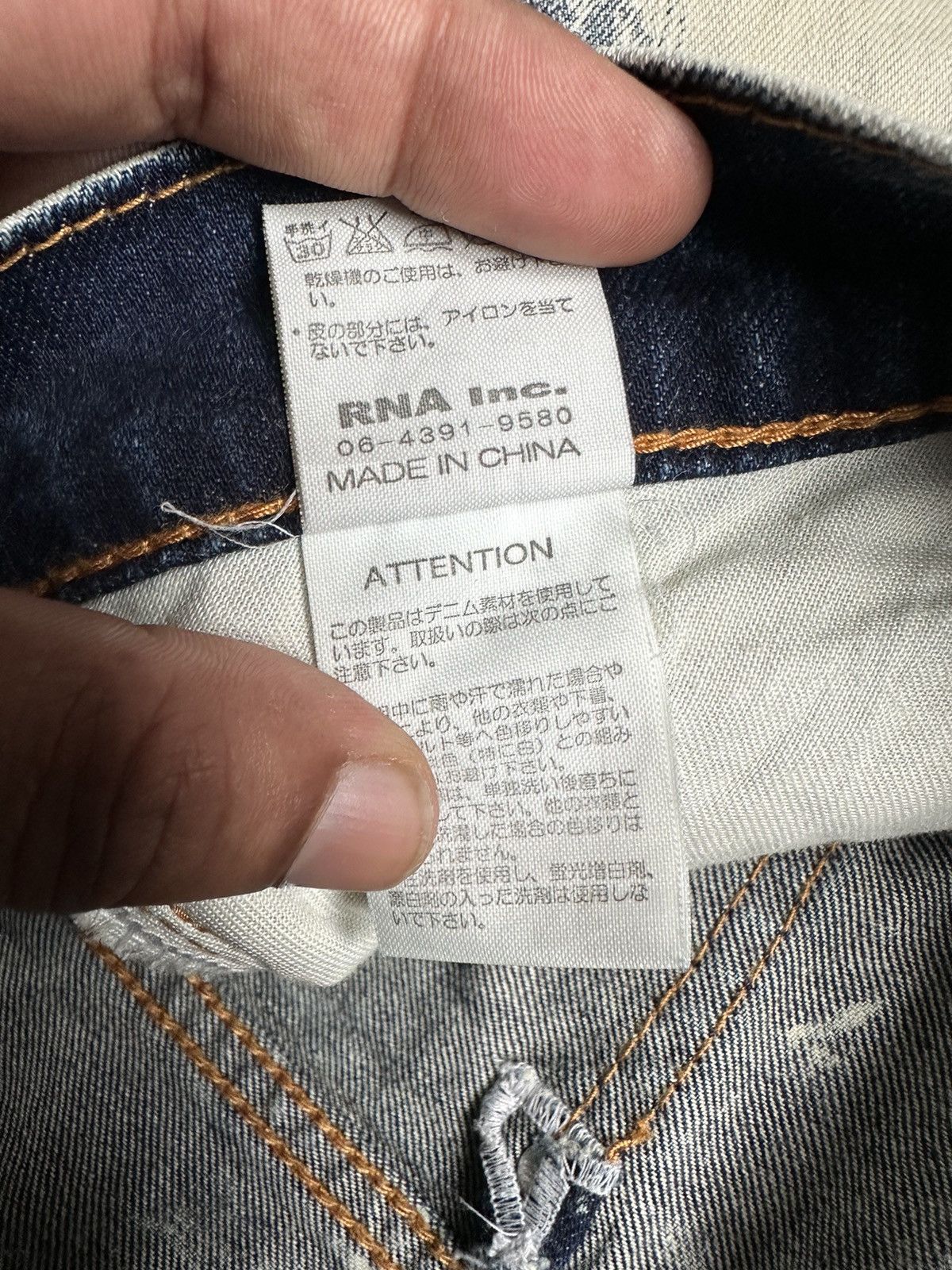 20471120 00's RNA Inc. trompe l'oeil punk jeans Size US 30 / EU 46 - 15 Thumbnail