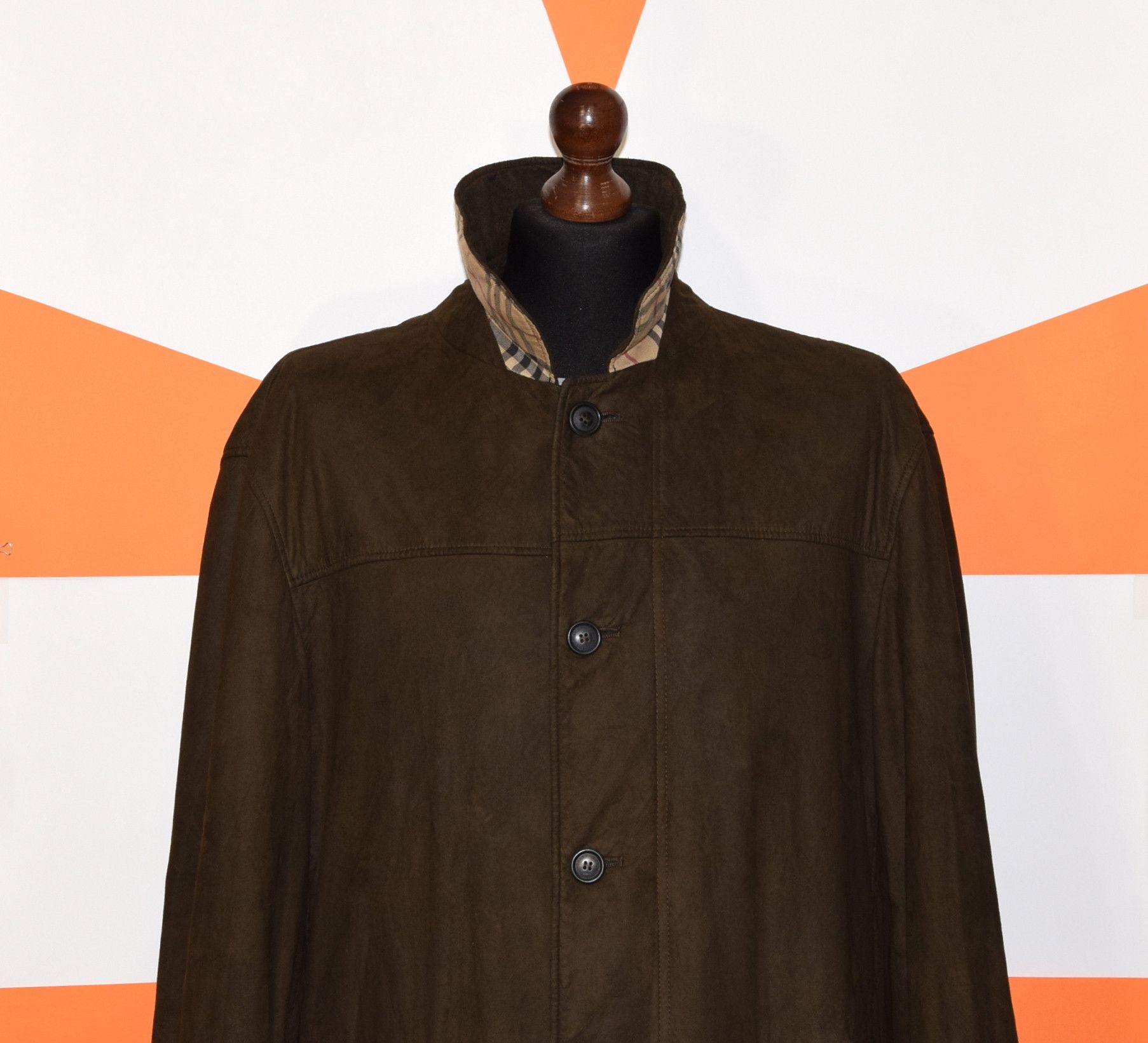 Burberry BURBERRY FAUX SUEDE JACKET COAT SIZE 52~L/XL P2P 25.5"/65cm Size US L / EU 52-54 / 3 - 5 Thumbnail