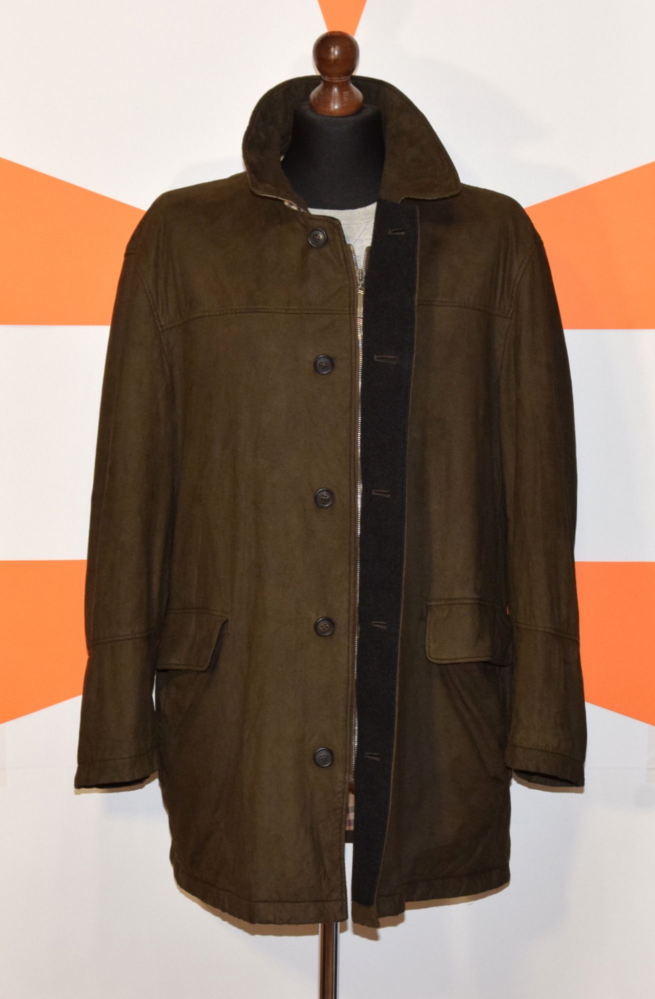 Burberry BURBERRY FAUX SUEDE JACKET COAT SIZE 52~L/XL P2P 25.5"/65cm Size US L / EU 52-54 / 3 - 14 Thumbnail