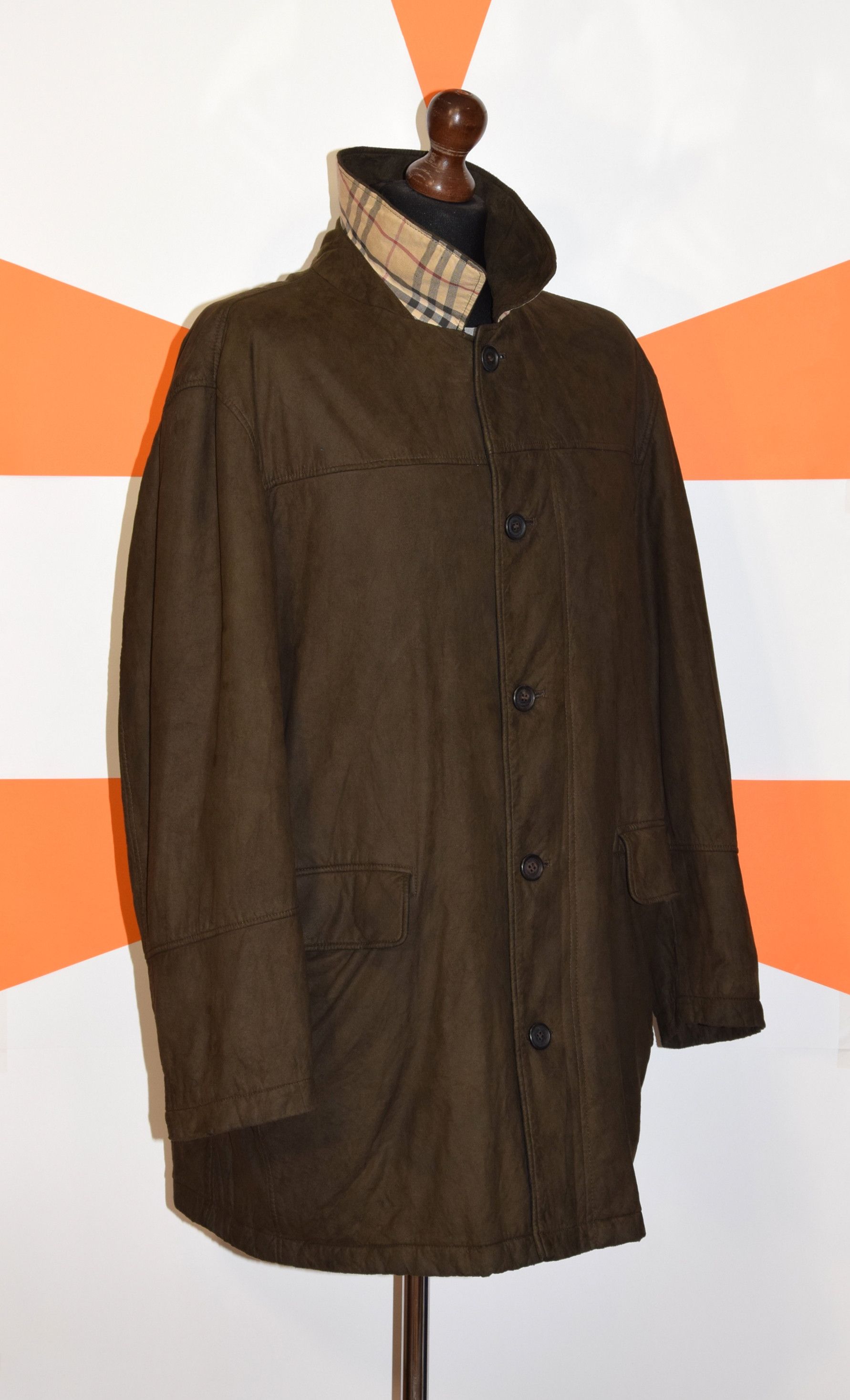 Burberry BURBERRY FAUX SUEDE JACKET COAT SIZE 52~L/XL P2P 25.5"/65cm Size US L / EU 52-54 / 3 - 2 Thumbnail