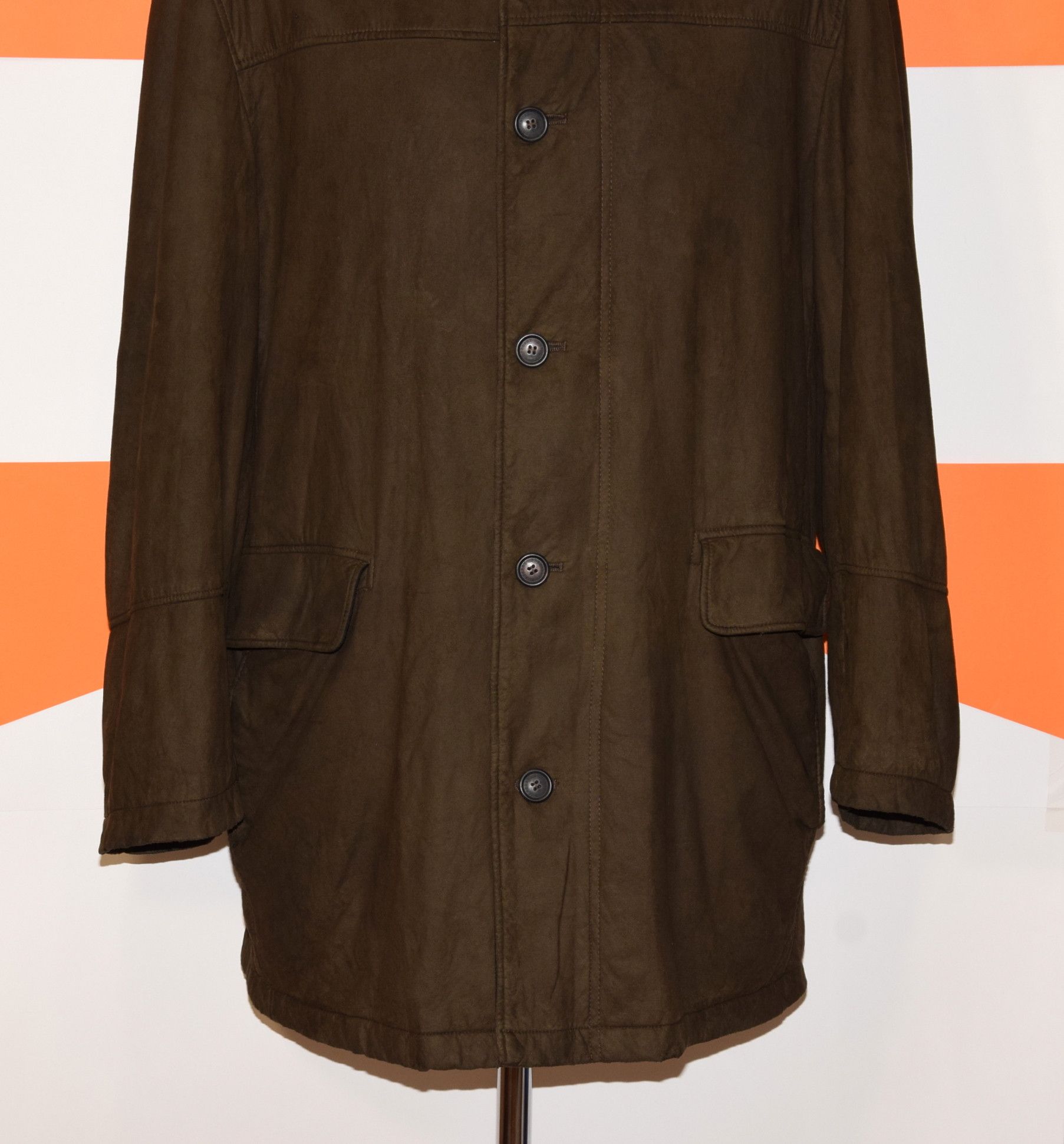 Burberry BURBERRY FAUX SUEDE JACKET COAT SIZE 52~L/XL P2P 25.5"/65cm Size US L / EU 52-54 / 3 - 4 Thumbnail