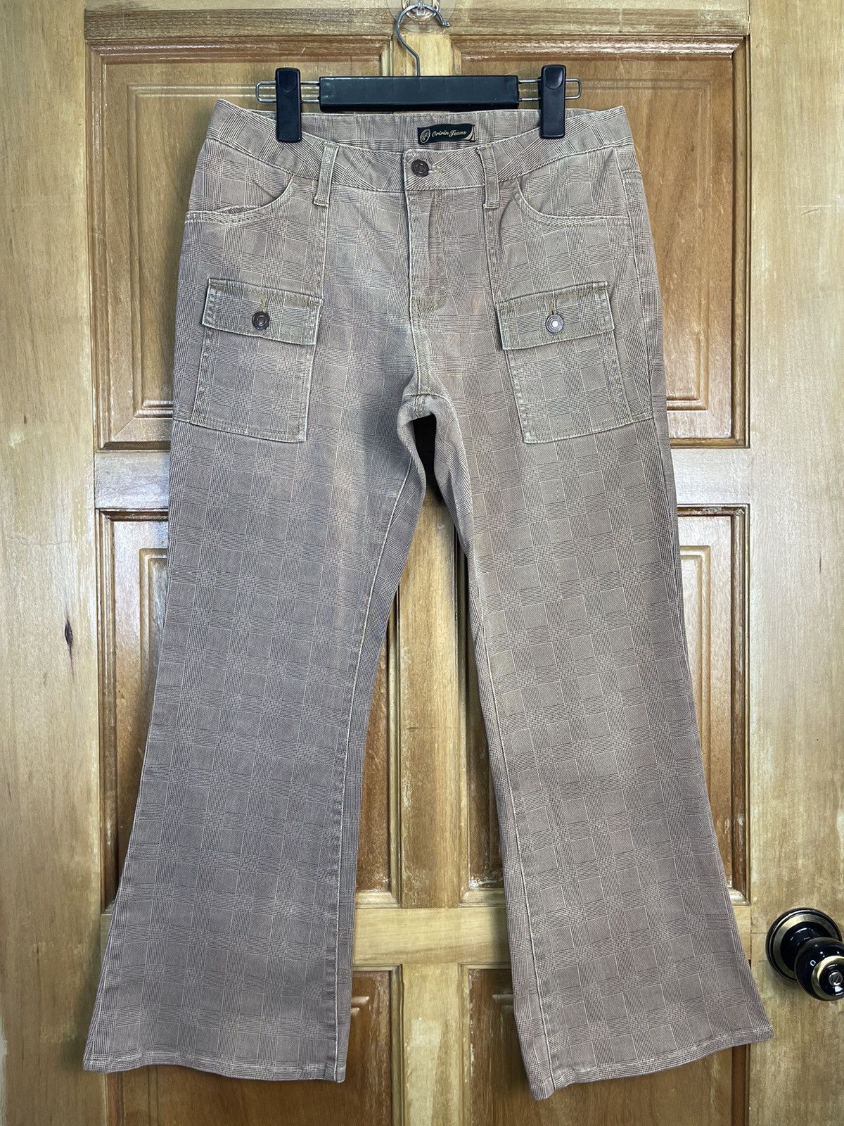 Pre-owned Vintage Special Design By Oririn Jeans Sun Faded In Brown