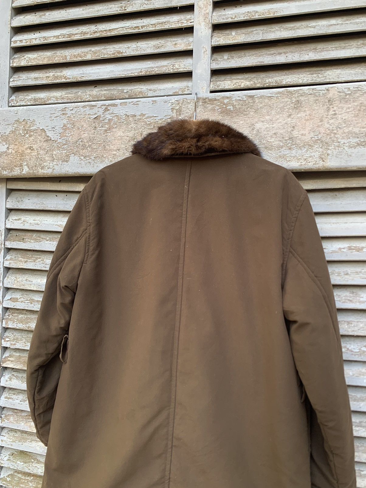 Vintage MARELLA Double Breasted Fur Collar Jacket Made In ITALY Size US L / EU 52-54 / 3 - 9 Thumbnail
