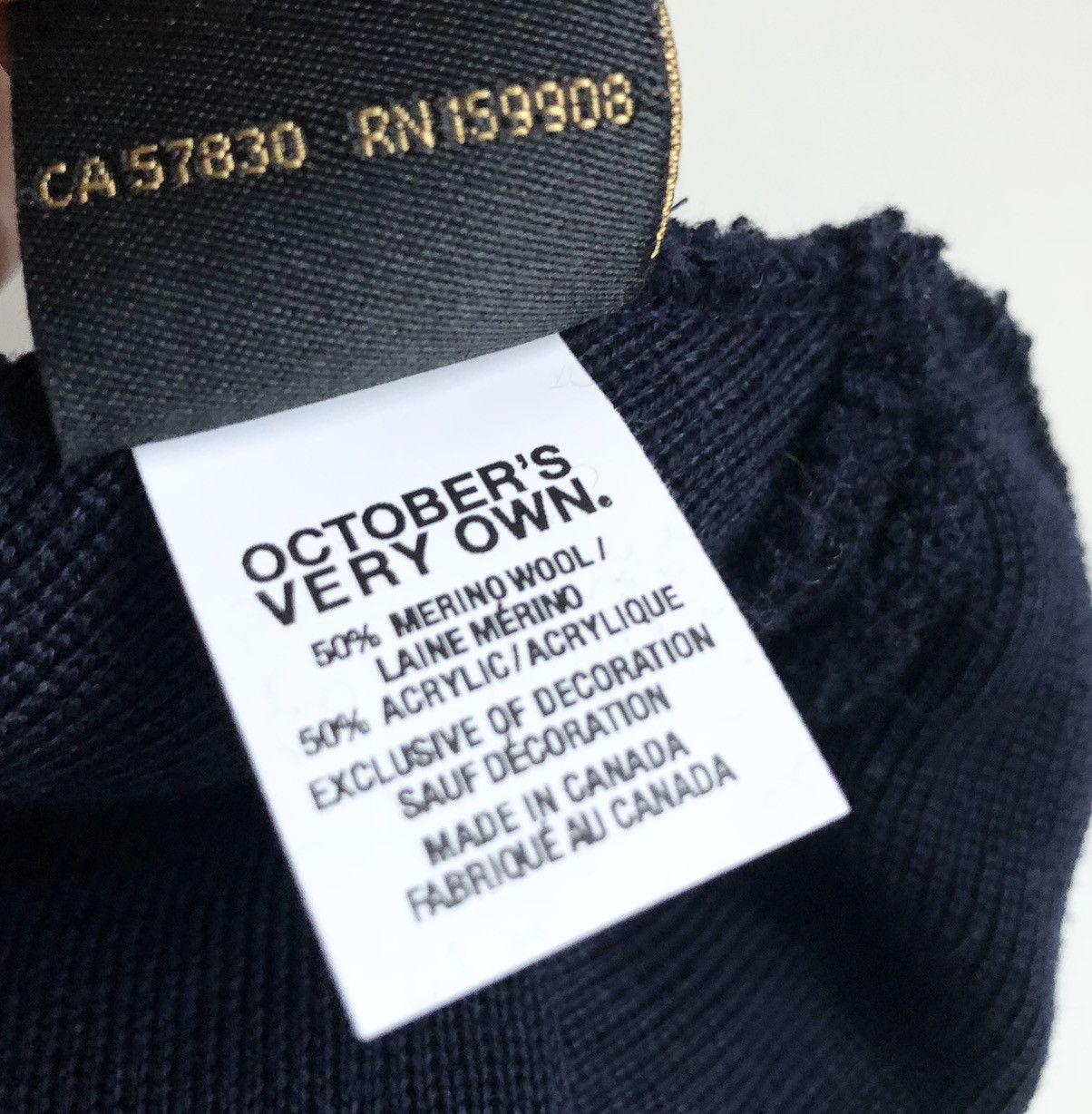 October's Very Own OVO OWL BADGE WOOL BEANIE Size ONE SIZE - 4 Thumbnail