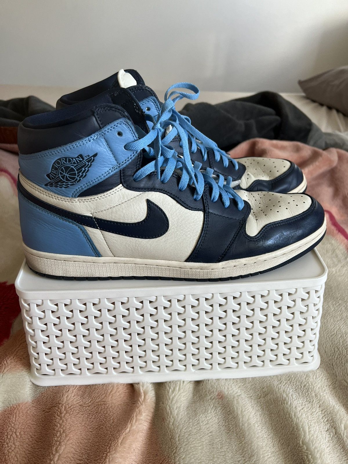 Jordan Brand AIR JORDAN 1 HIGH OG “OBSIDIAN” 555088-140 15US Size US 15 / EU 48 - 2 Thumbnail