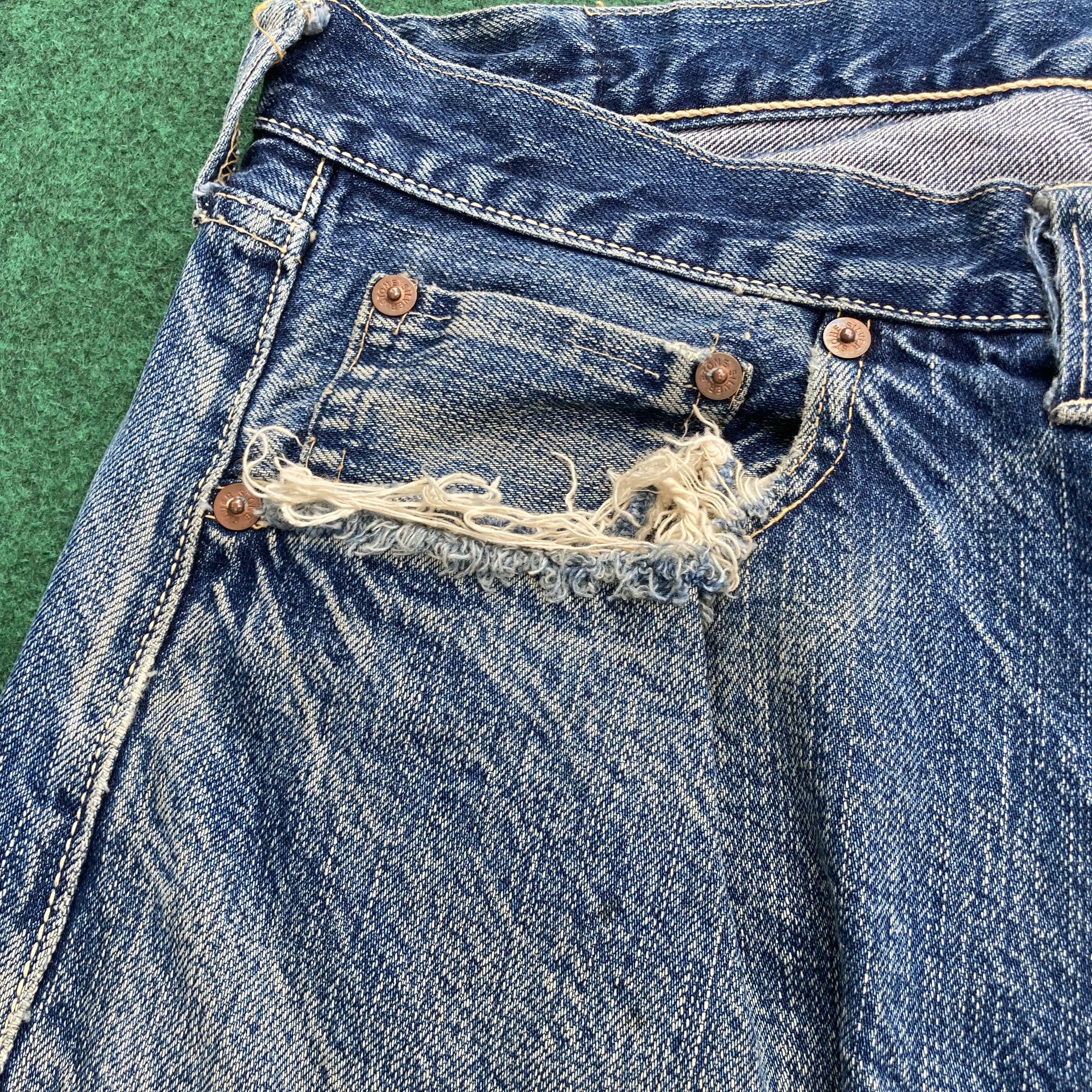Vintage Vtg Silver Stone Japanese Redline Selvedge Jeans Rare Size US 32 / EU 48 - 4 Thumbnail