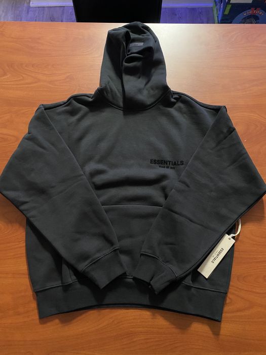 NEW Fear of God Essentials Hoodie Stretch Limo Black Size XXS-XL FREE  SHIPPING