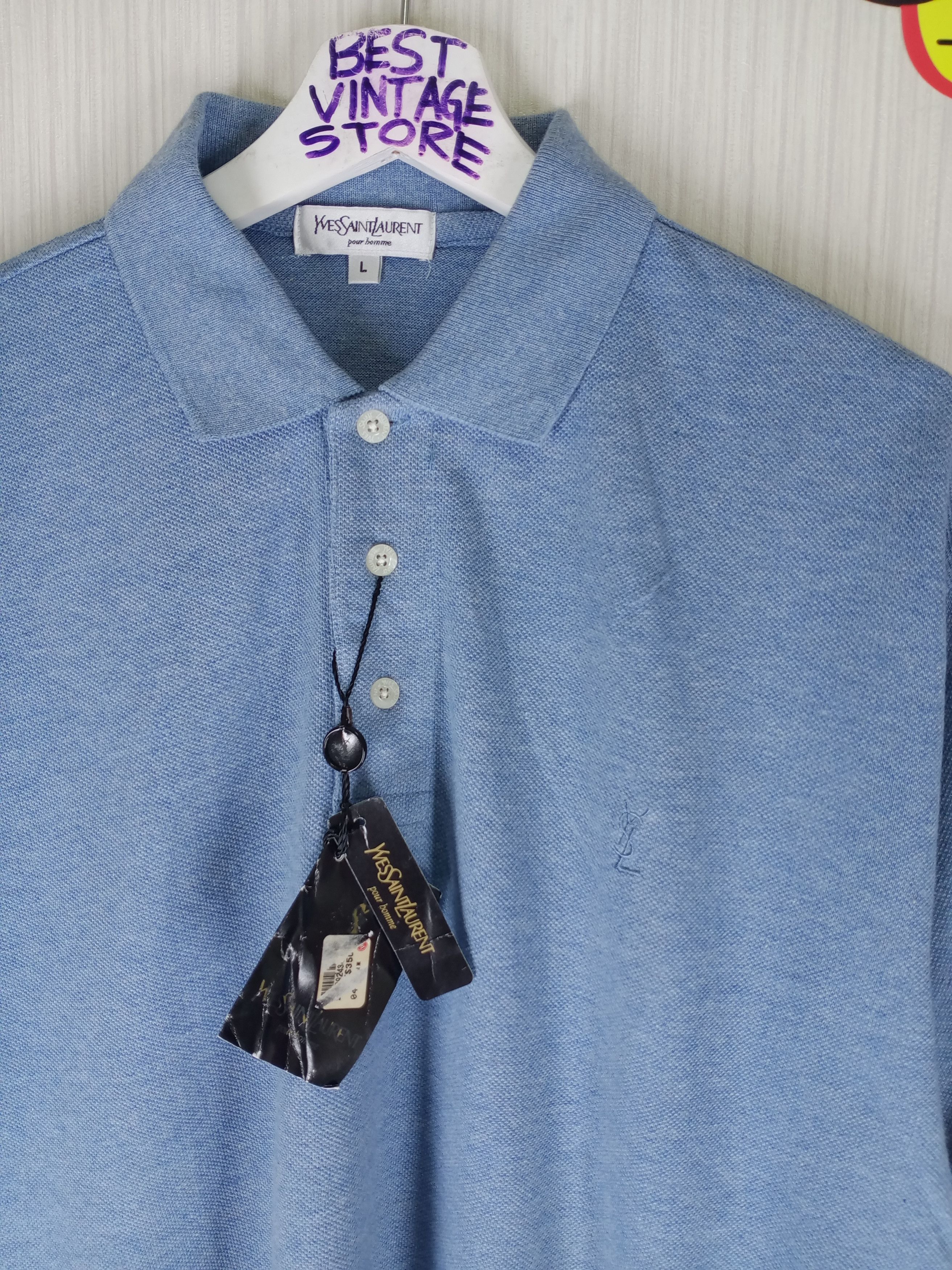 Yves Saint Laurent Vintage Yves Saint Laurent YSL Polo Shirt Size US L / EU 52-54 / 3 - 1 Thumbnail