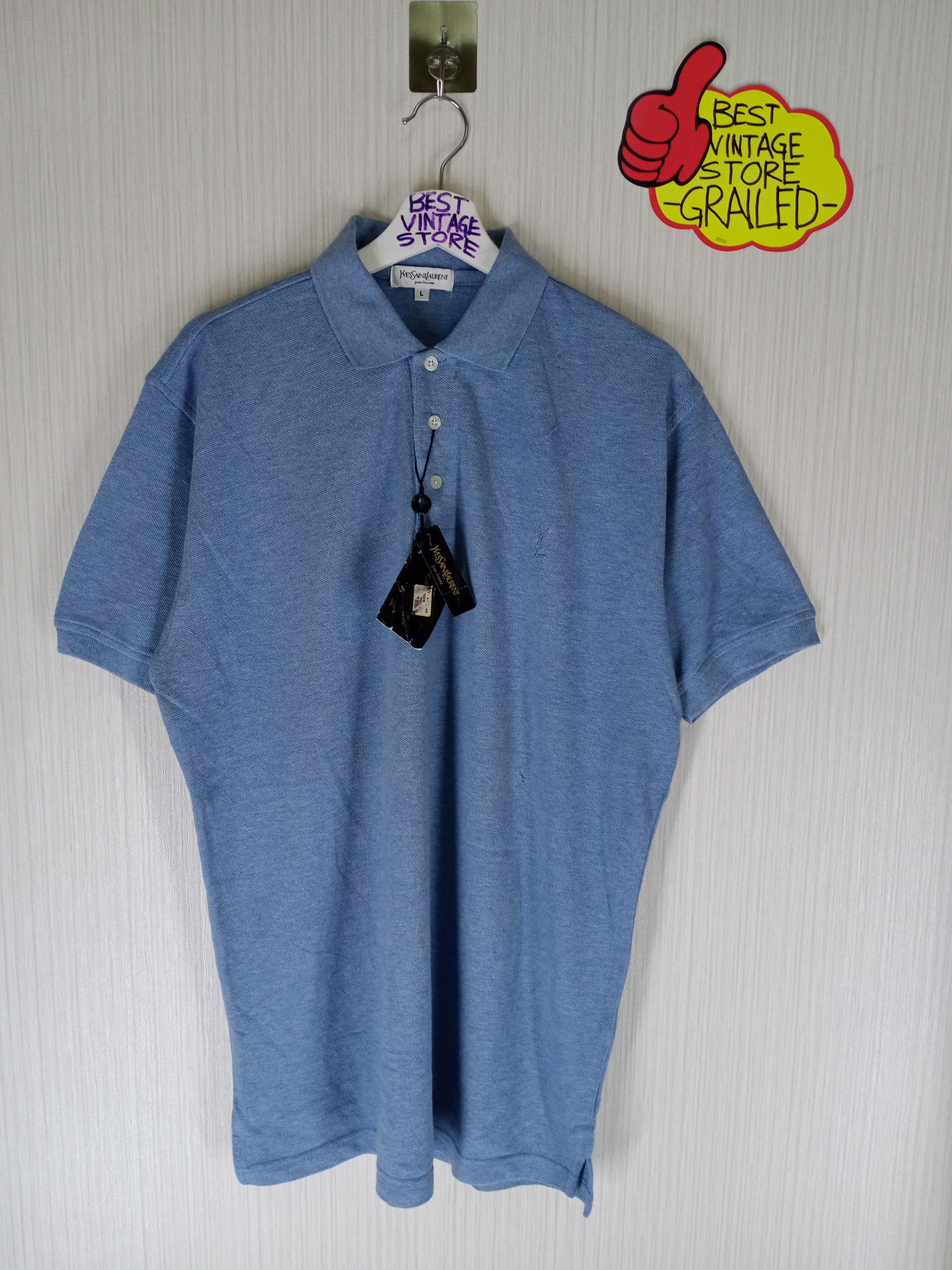 Yves Saint Laurent Vintage Yves Saint Laurent YSL Polo Shirt Size US L / EU 52-54 / 3 - 2 Thumbnail