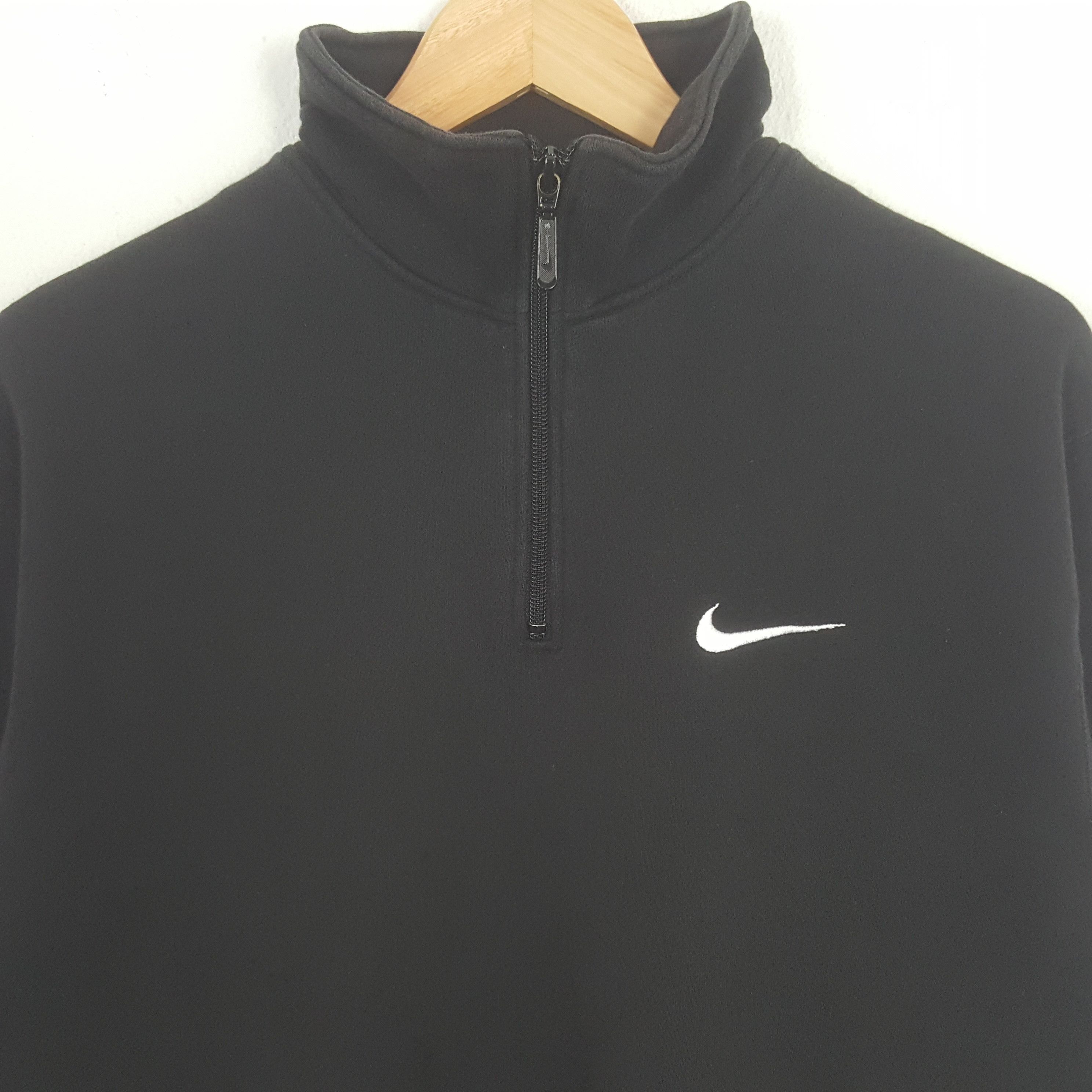 Nike Vintage NIKE Small Swoosh Half Zipper Sweatshirt Size US M / EU 48-50 / 2 - 2 Thumbnail