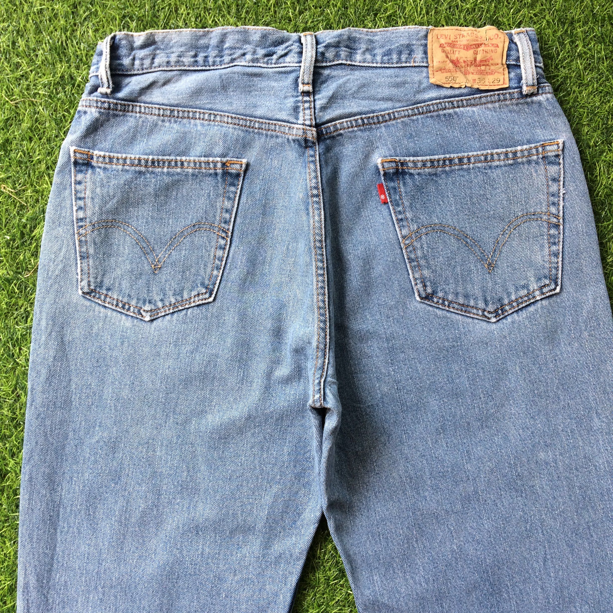 Levi's Vintage Distressed Levis 550 Jeans #B-762 Size US 35 - 4 Thumbnail