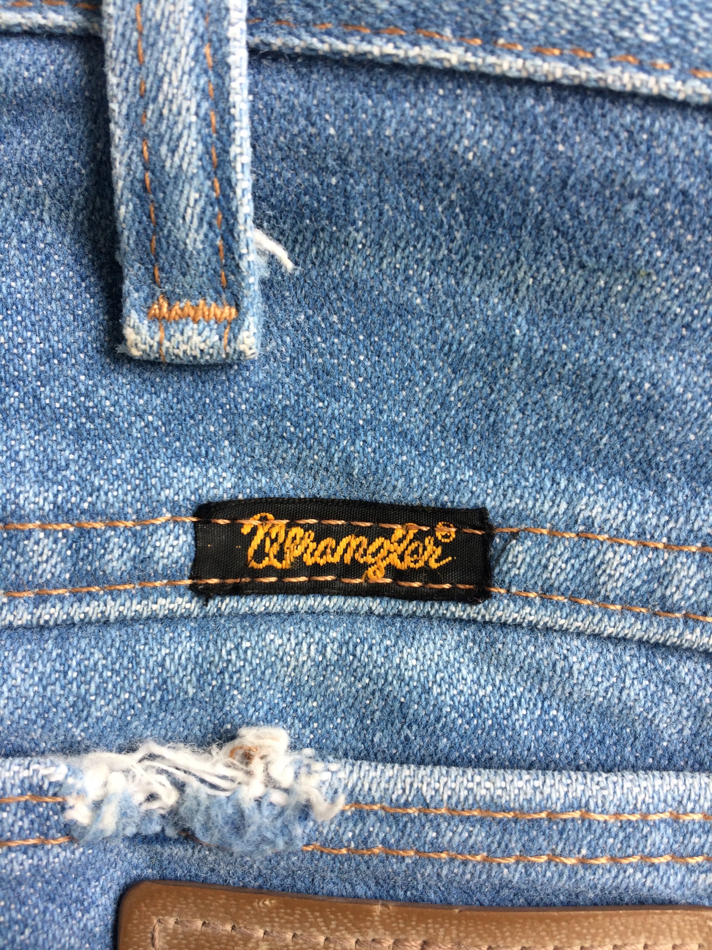Wrangler Vintage 90's Wrangler Western Distressed Jeans #B-010 Size US 35 - 9 Thumbnail