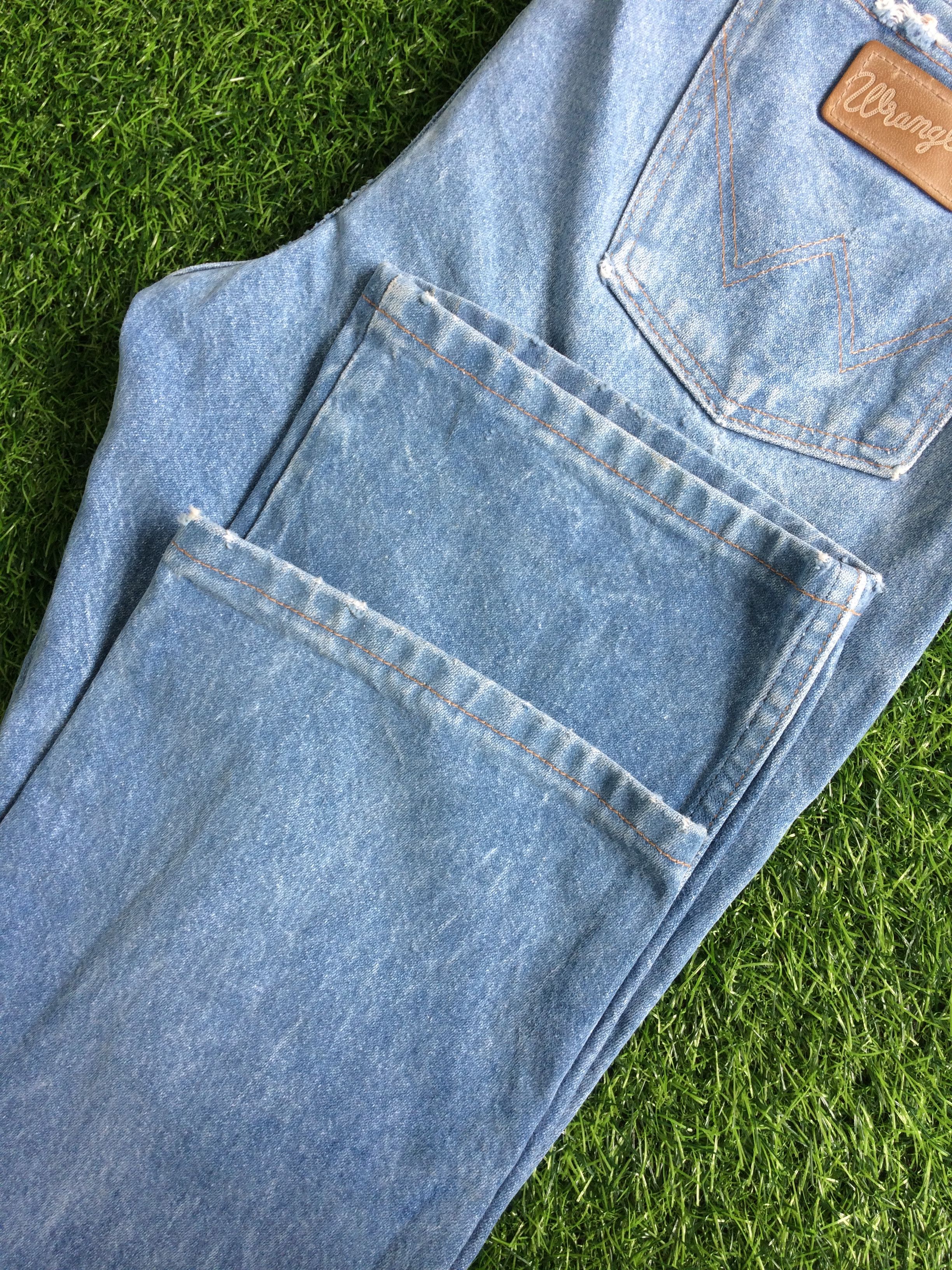 Wrangler Vintage 90's Wrangler Western Distressed Jeans #B-010 Size US 35 - 6 Thumbnail