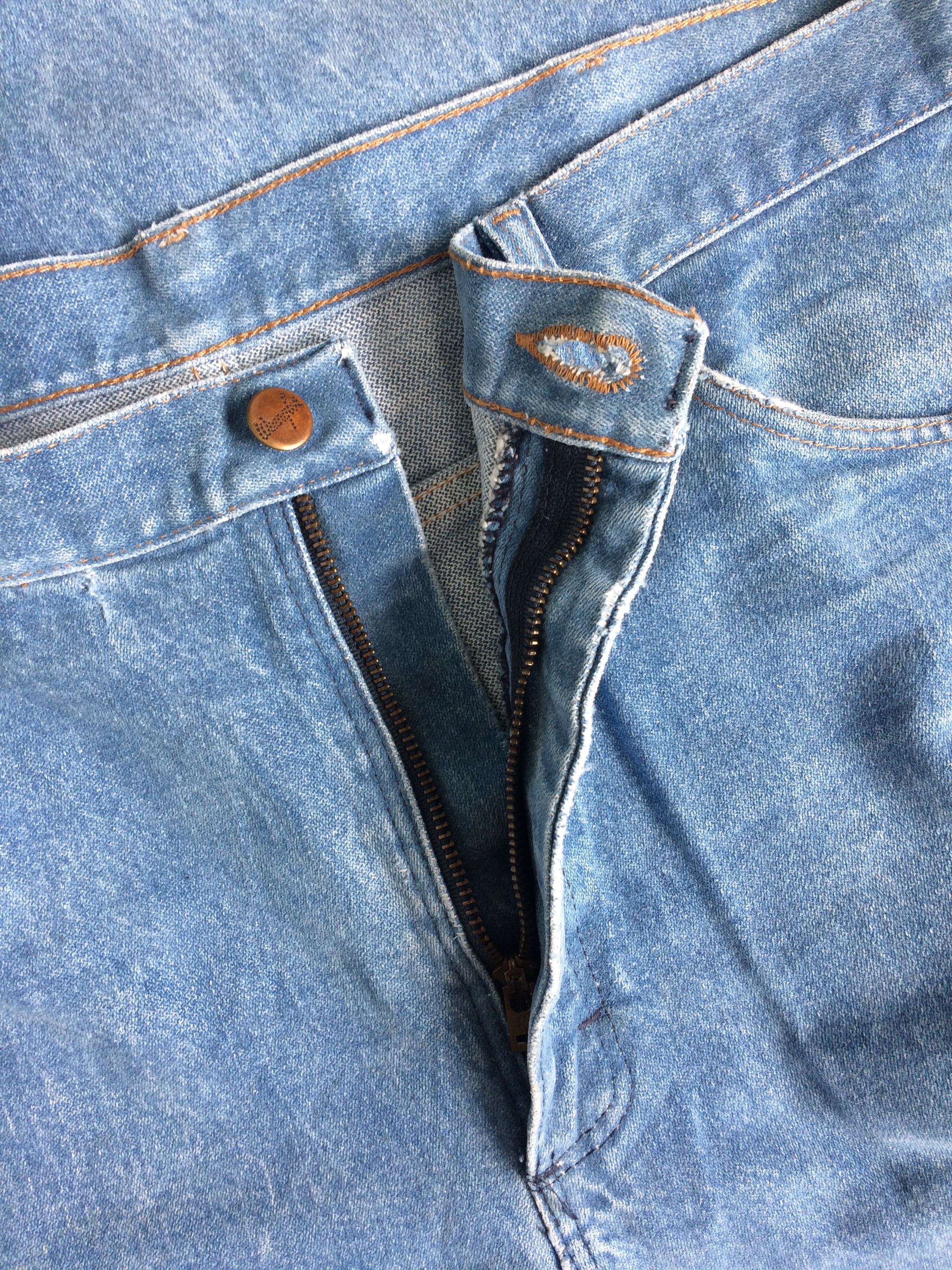 Wrangler Vintage 90's Wrangler Western Distressed Jeans #B-010 Size US 35 - 4 Thumbnail
