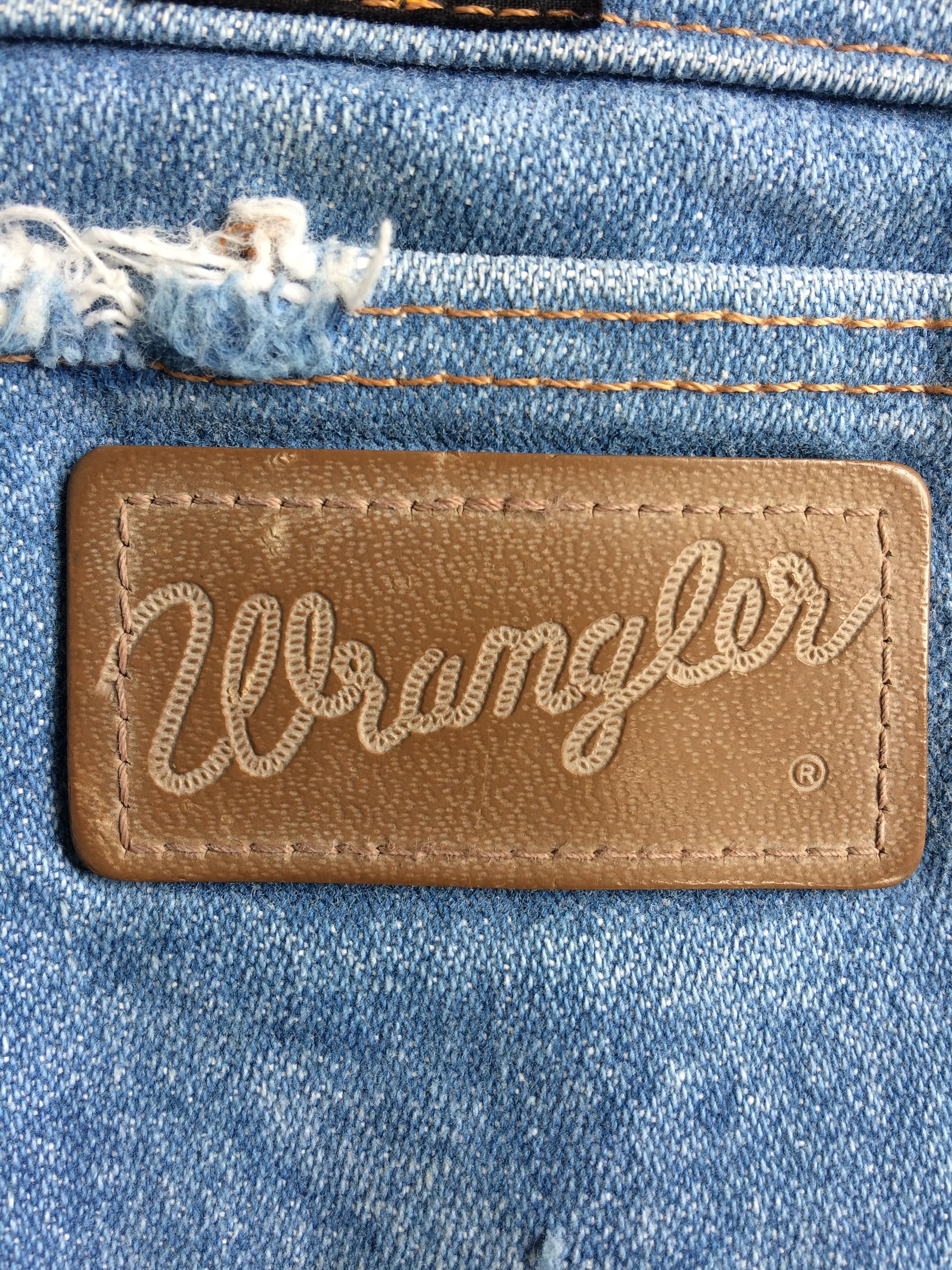 Wrangler Vintage 90's Wrangler Western Distressed Jeans #B-010 Size US 35 - 8 Thumbnail