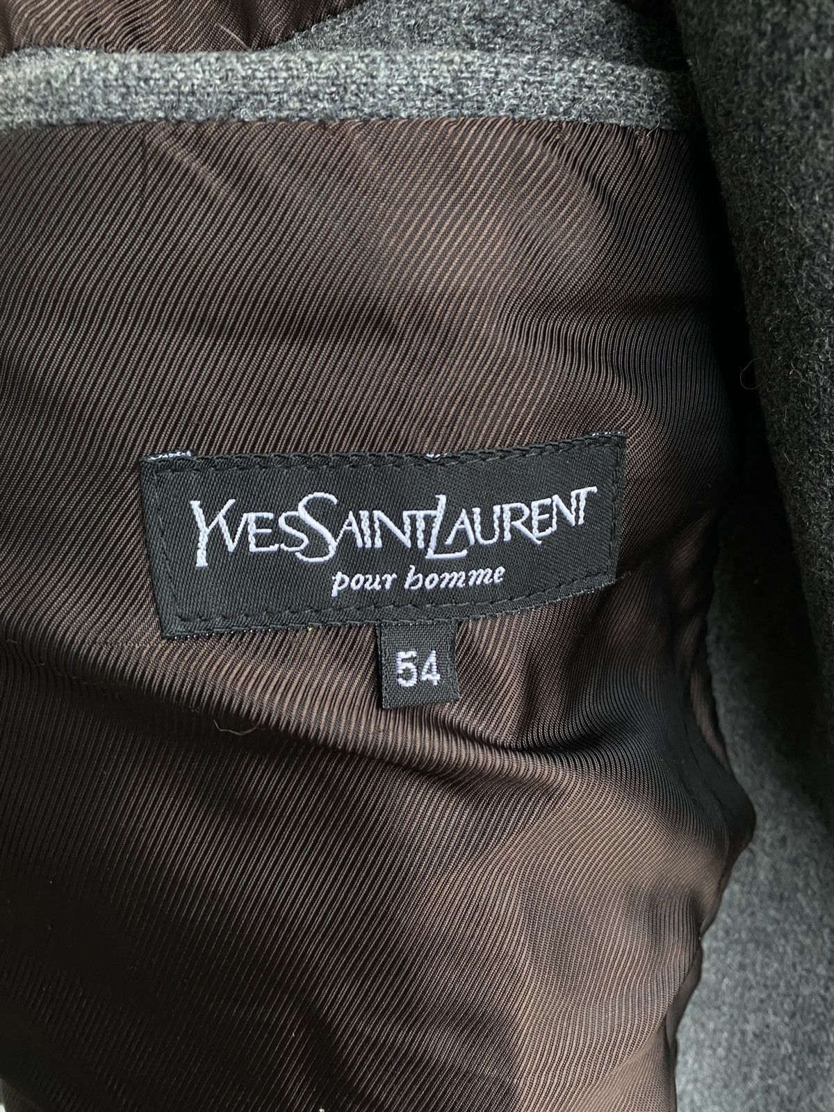 Yves Saint Laurent Wool YSL Coat Soft Peacock Jacket Size US L / EU 52-54 / 3 - 4 Thumbnail