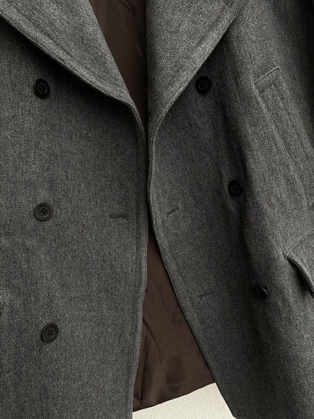 Yves Saint Laurent Wool YSL Coat Soft Peacock Jacket Size US L / EU 52-54 / 3 - 12 Thumbnail