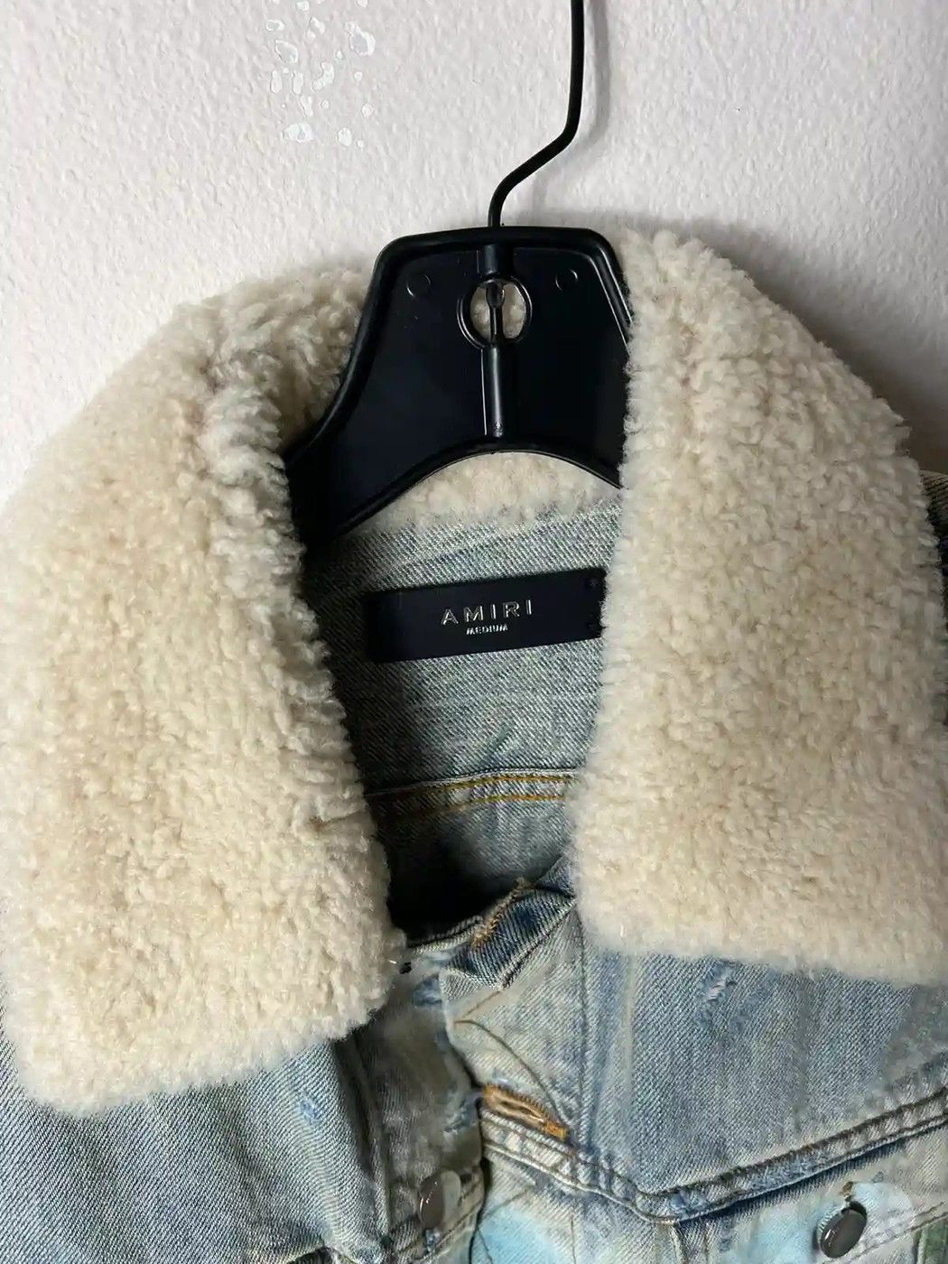 Amiri Amiri 19FW Shearling Collar Wolves Denim Trucker Jacket Size M / US 6-8 / IT 42-44 - 10 Thumbnail