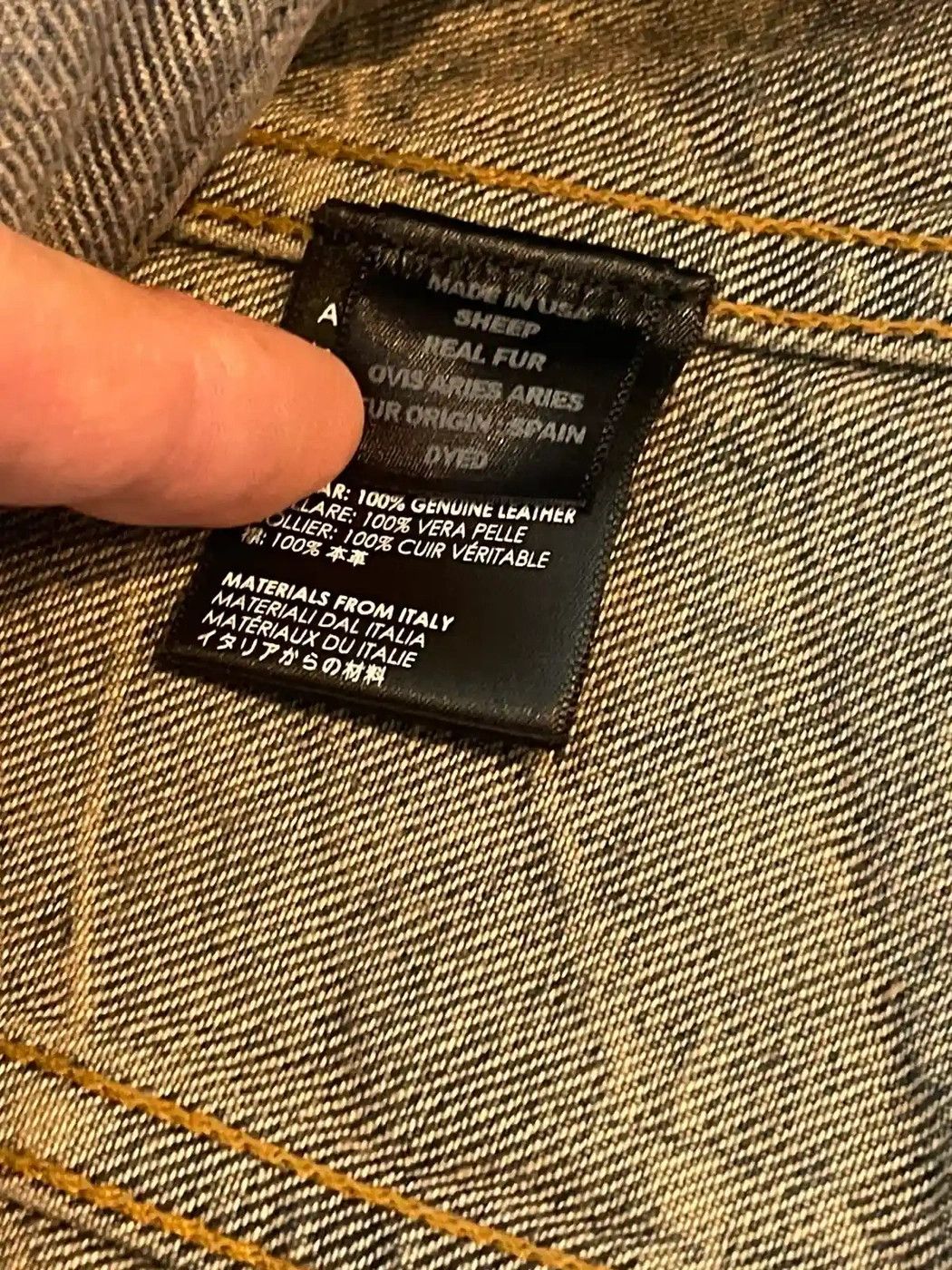 Amiri Amiri 19FW Shearling Collar Wolves Denim Trucker Jacket Size M / US 6-8 / IT 42-44 - 9 Thumbnail
