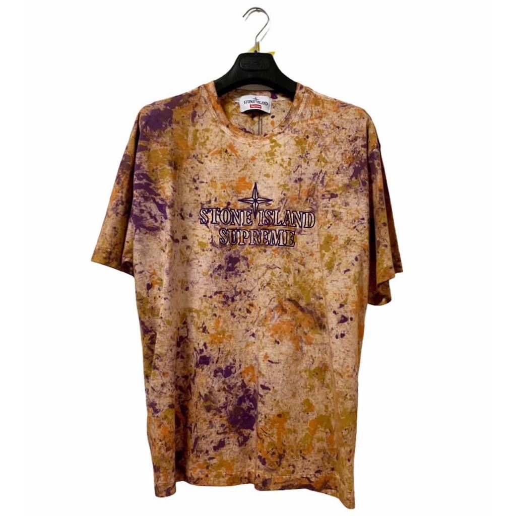 Stone Island x supreme paintball camourflage tee