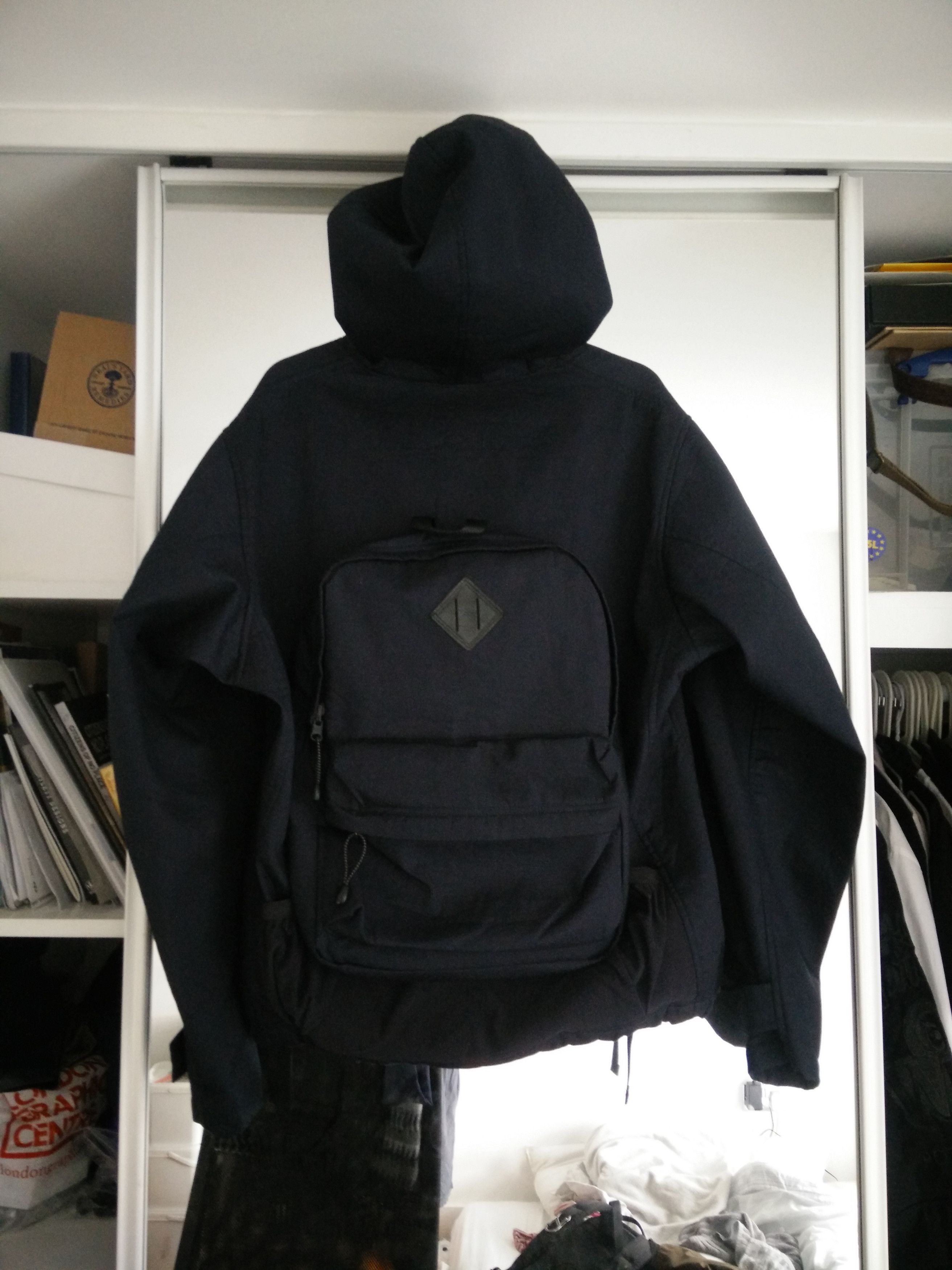 Y-3 Navy Backpack Coat Jacket Size US M / EU 48-50 / 2 - 2 Preview