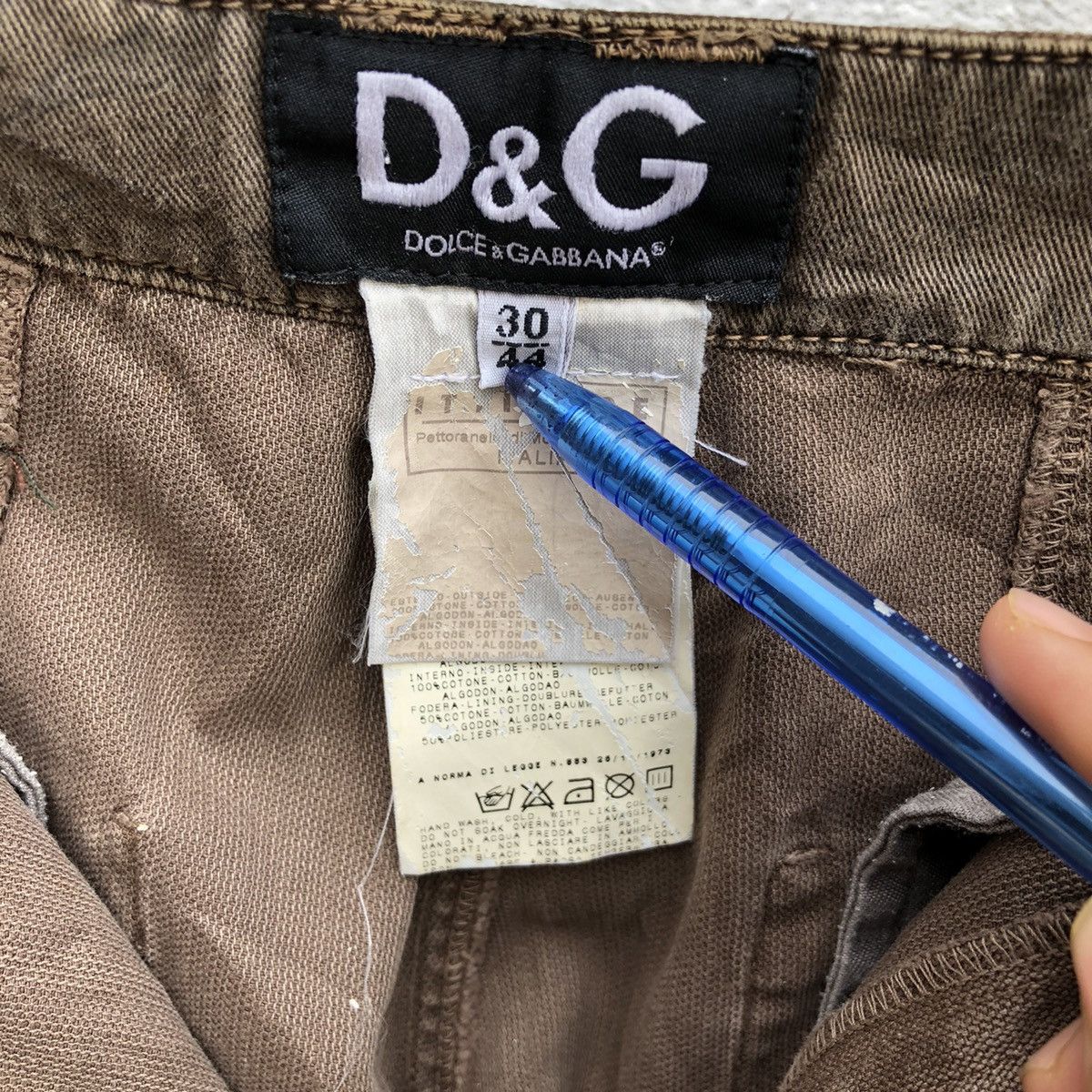 Dolce & Gabbana Vintage Dolce Gabbana Patchwork Slim pants Made In Italy Size US 31 - 9 Thumbnail