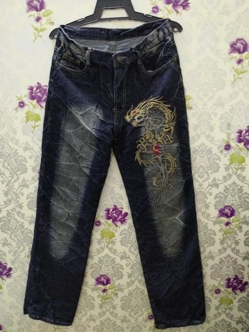 Japanese Brand Distressed denim new fashion sukakan jeans Size US 30 / EU 46 - 2 Thumbnail