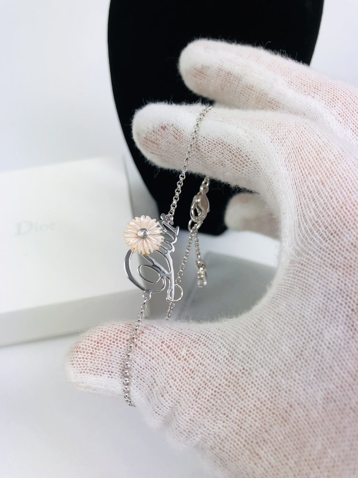 Dior floral logo bracelet