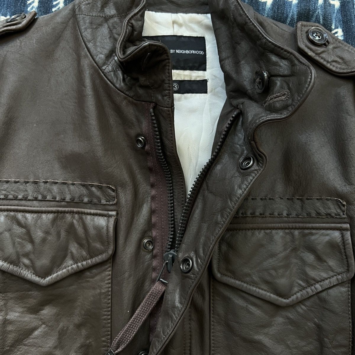 Neighborhood Neighborhood Archive FW05 Leathers M65 Jacket Size US L / EU 52-54 / 3 - 10 Thumbnail