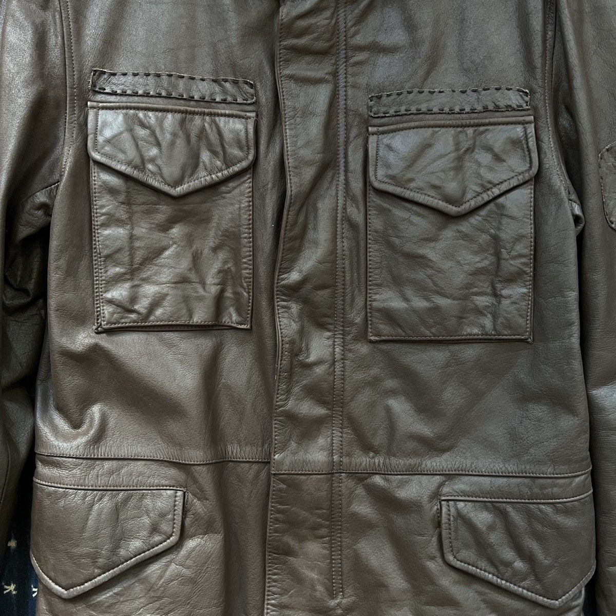 Neighborhood Neighborhood Archive FW05 Leathers M65 Jacket Size US L / EU 52-54 / 3 - 3 Thumbnail