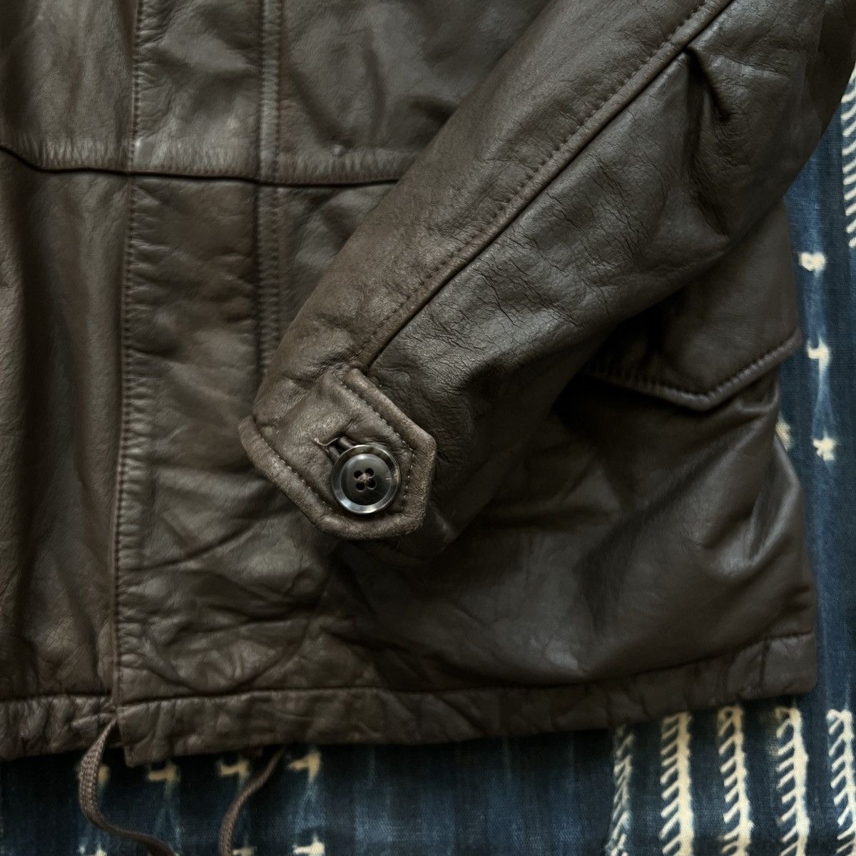 Neighborhood Neighborhood Archive FW05 Leathers M65 Jacket Size US L / EU 52-54 / 3 - 6 Thumbnail